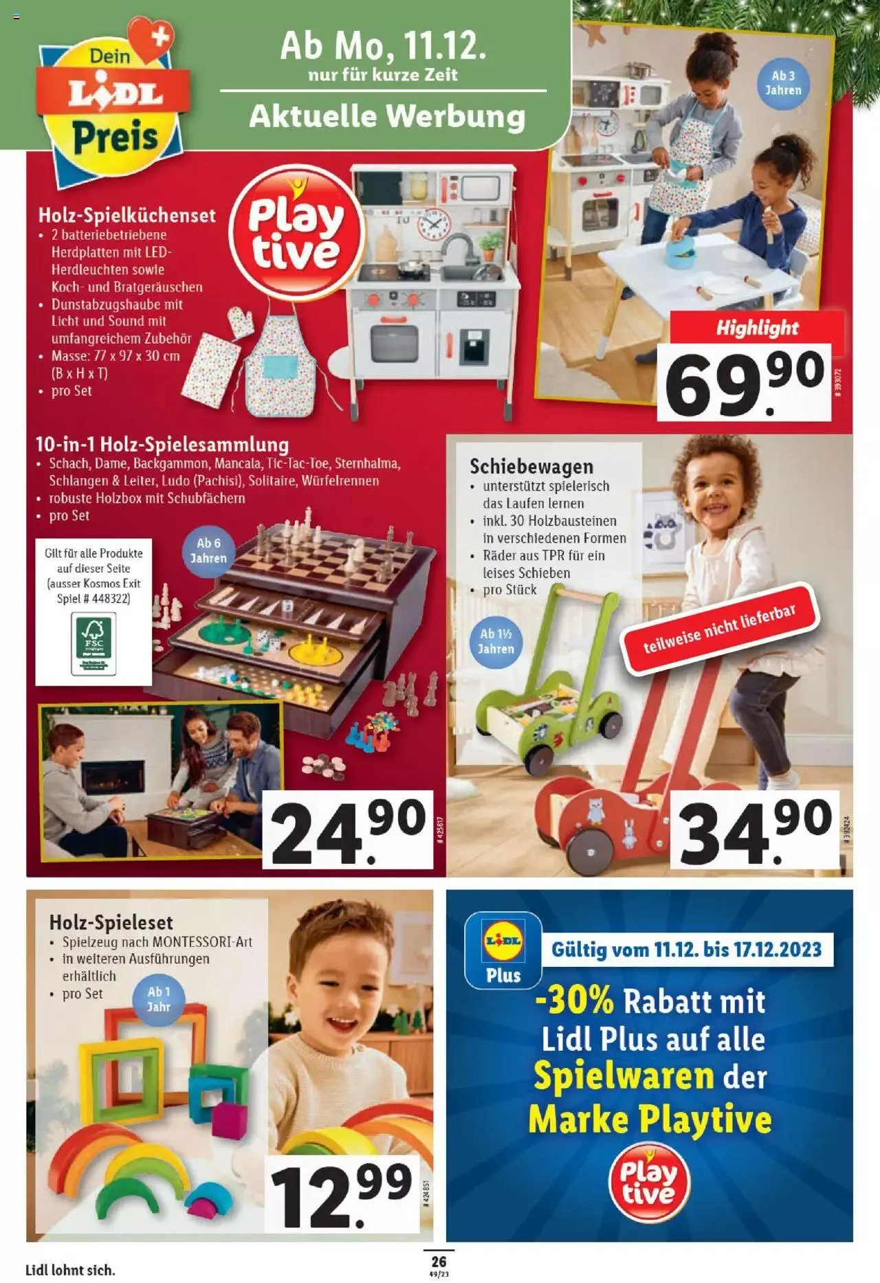 Lidl Aktionen von 7. Dezember bis 13. Dezember 2023 - Prospekt seite  26