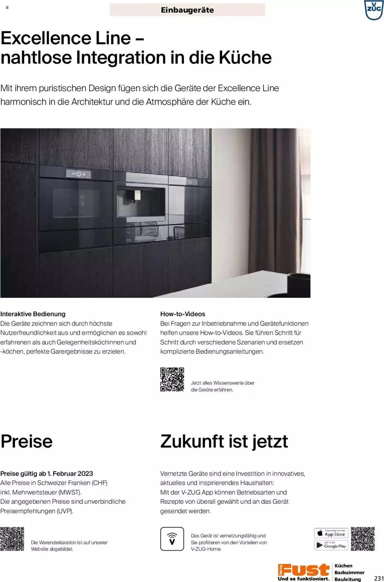Fust - Küchenmagazin - Riesenauswahl von 22. Februar bis 31. Dezember 2023 - Prospekt seite 231