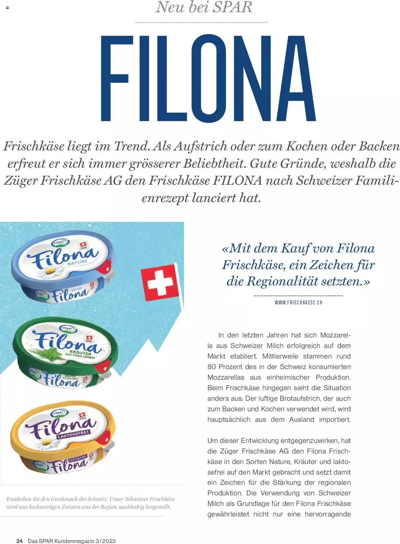 SPAR Kundenmagazin von 22. September bis 31. Dezember 2023 - Prospekt seite 24