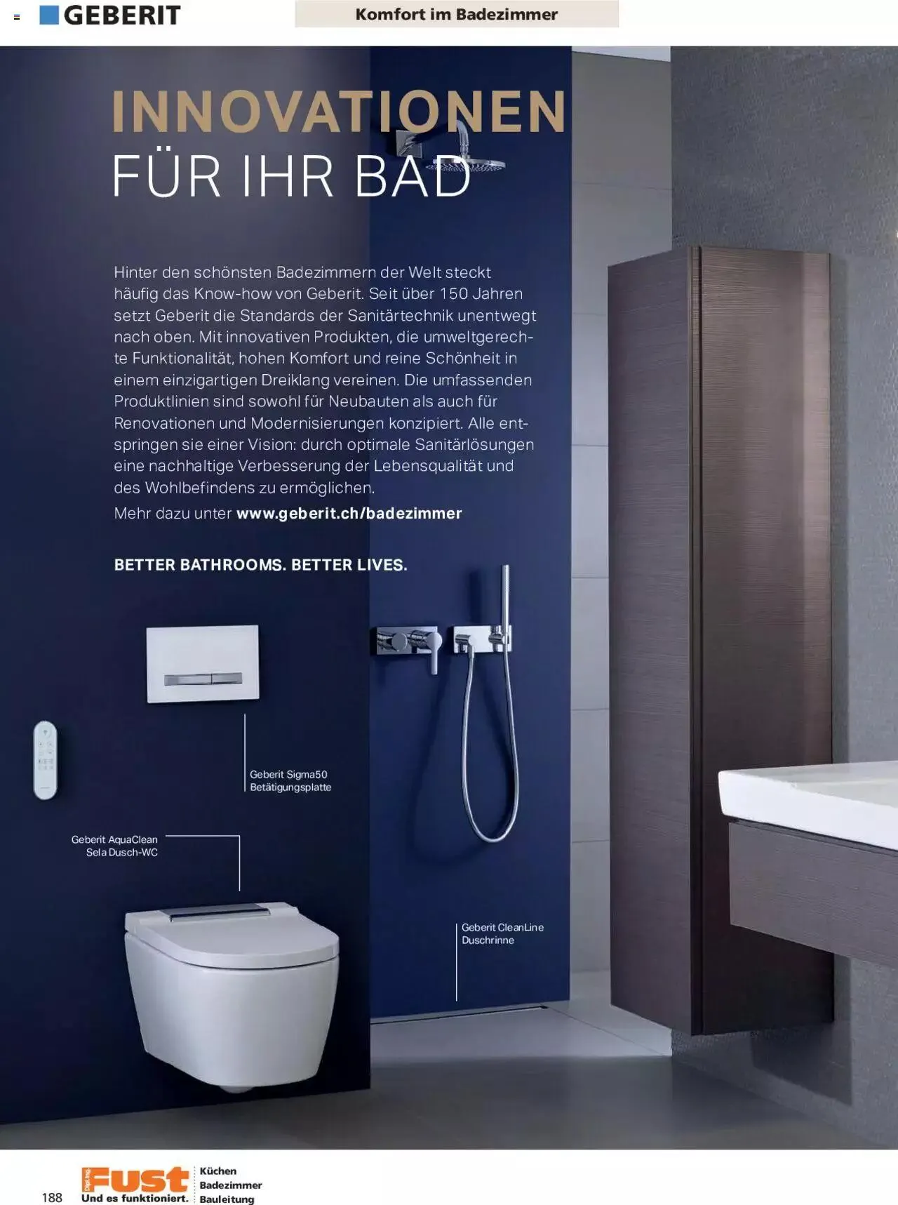 Fust Aktionen Badezimmermagazin von 17. April bis 31. Dezember 2024 - Prospekt seite  188