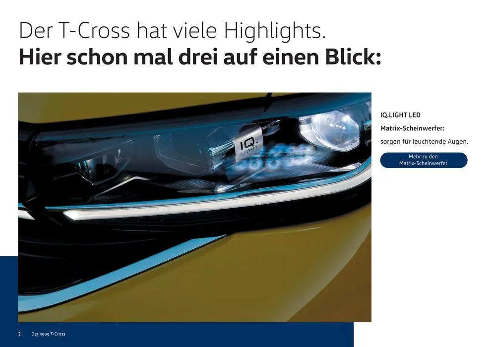 Der T-Cross von 16. Januar bis 31. Dezember 2024 - Prospekt seite  2