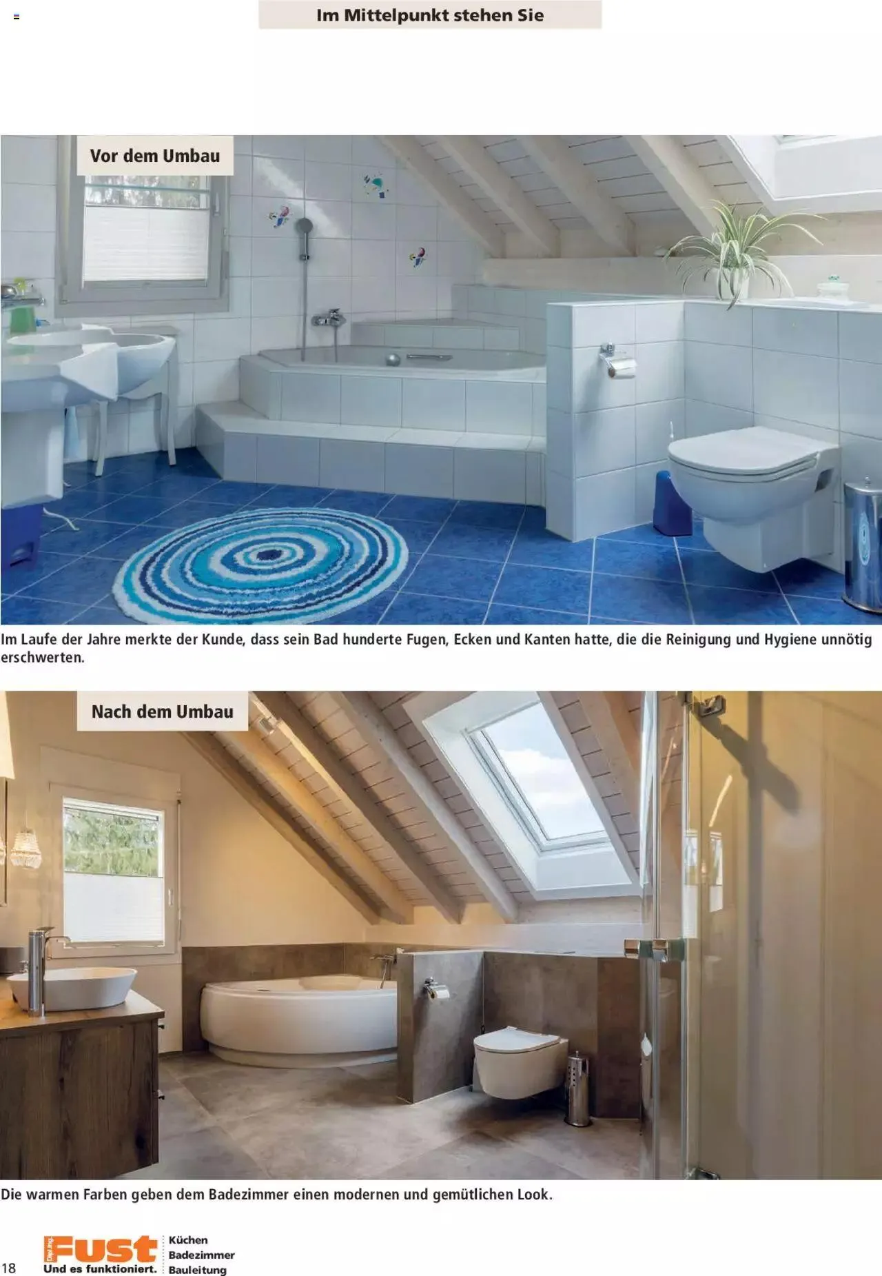 Fust Aktionen Badezimmermagazin von 17. April bis 31. Dezember 2024 - Prospekt seite  18