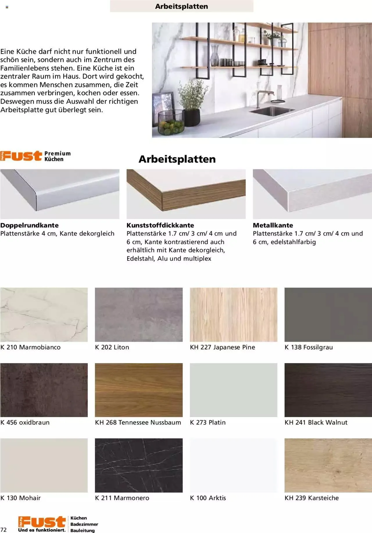 Fust - Küchenmagazin - Riesenauswahl von 22. Februar bis 31. Dezember 2023 - Prospekt seite  72