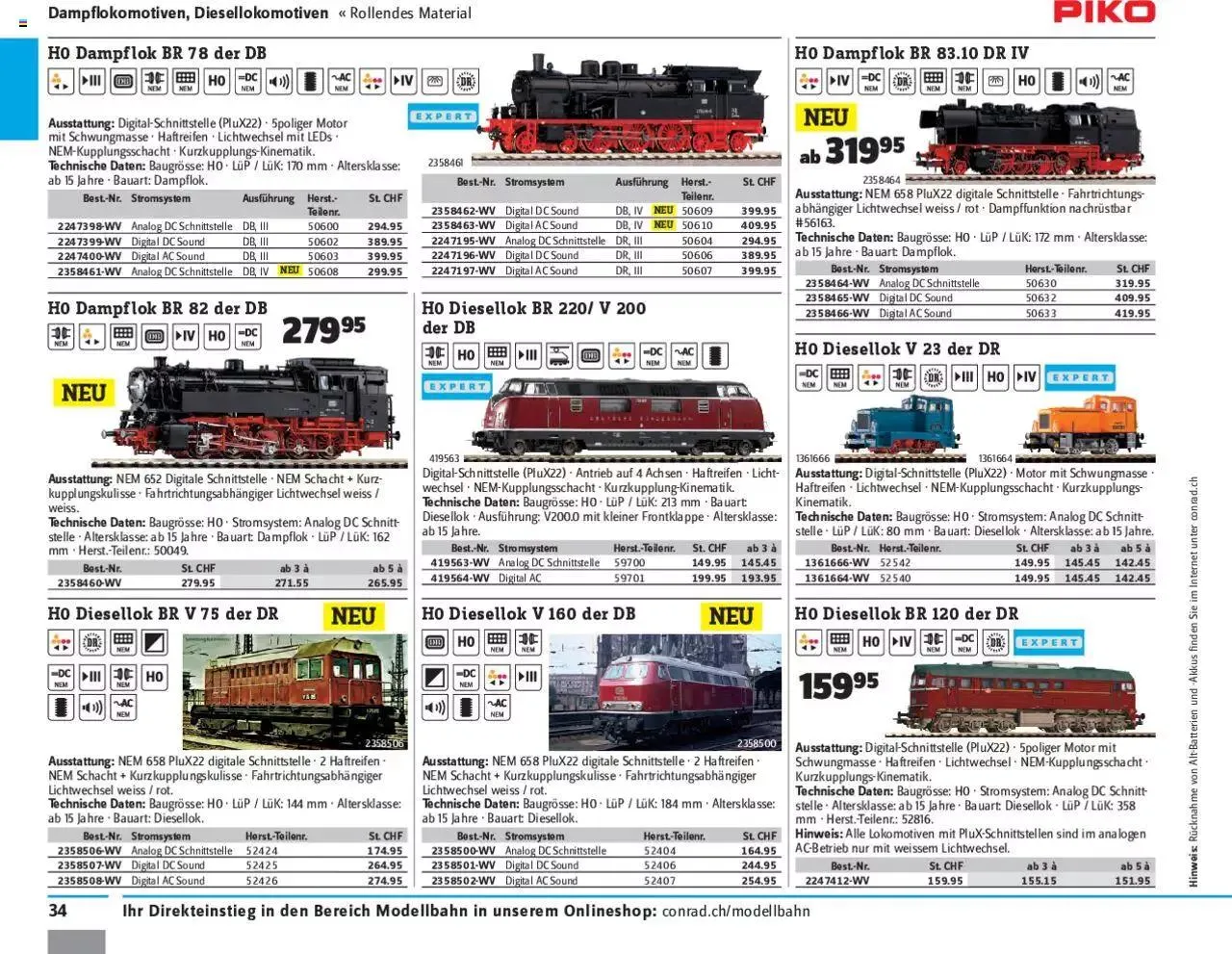 Conrad - Modellbahn 2021/22 von 1. Januar bis 31. Dezember 2023 - Prospekt seite 36