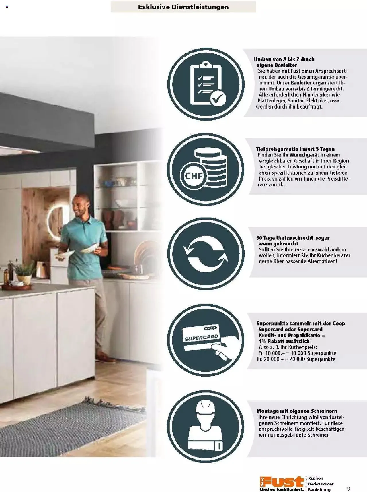 Fust Küchen- und Badezimmerprospekt von 4. März bis 31. Dezember 2024 - Prospekt seite 9