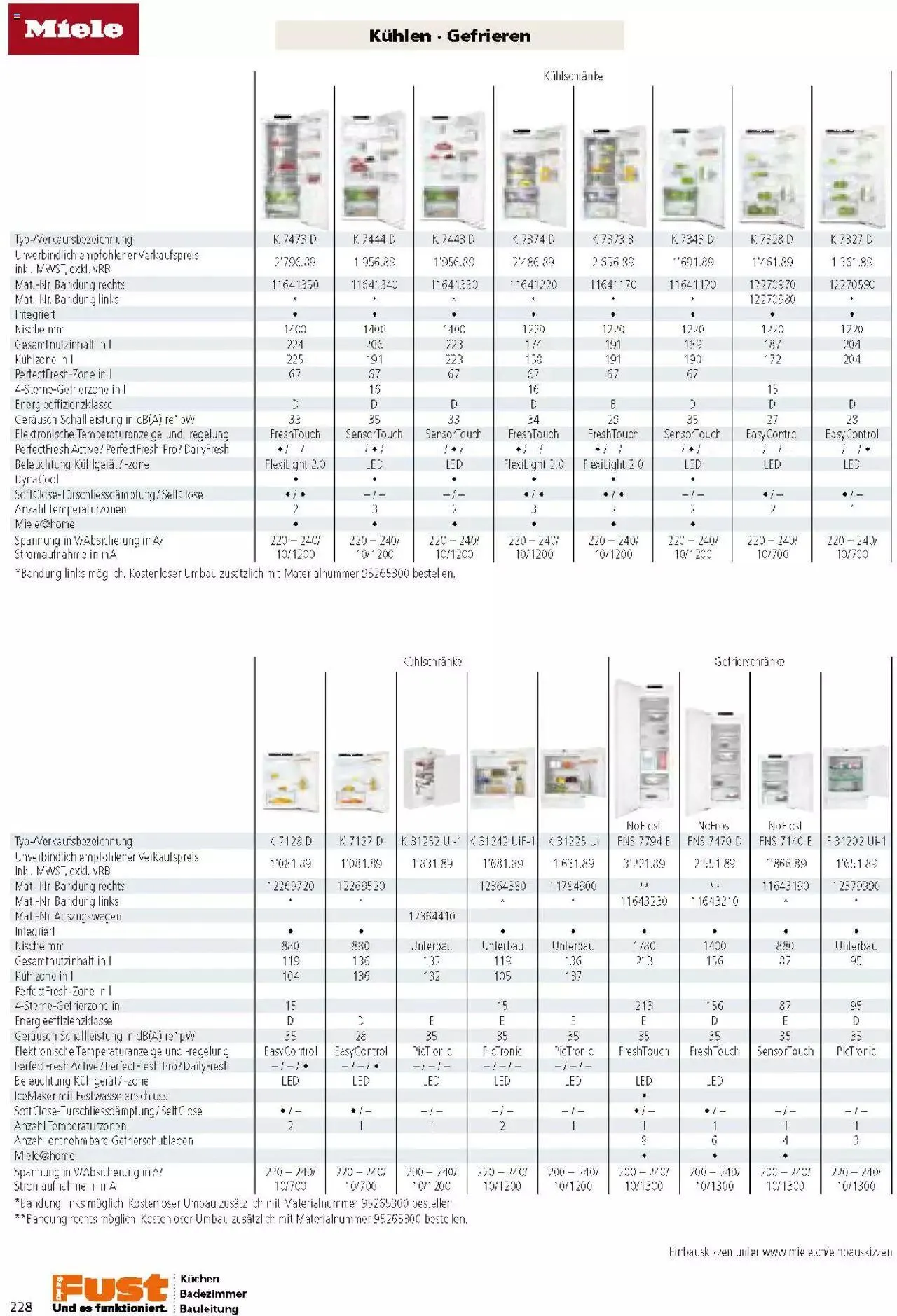 Fust Küchen- und Badezimmerprospekt von 4. März bis 31. Dezember 2024 - Prospekt seite  228