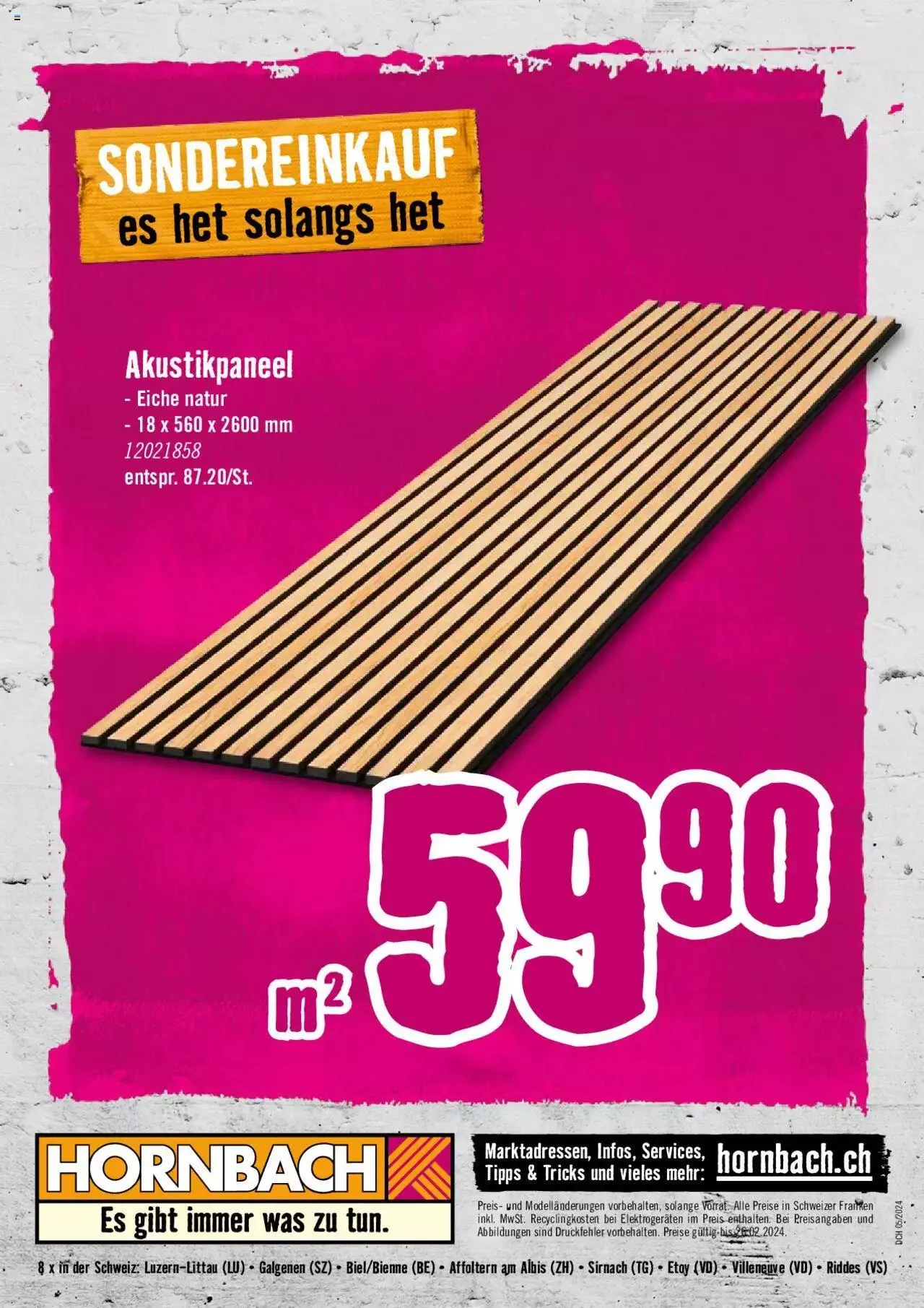 Hornbach Aktionen von 1. Februar bis 26. Februar 2024 - Prospekt seite 24