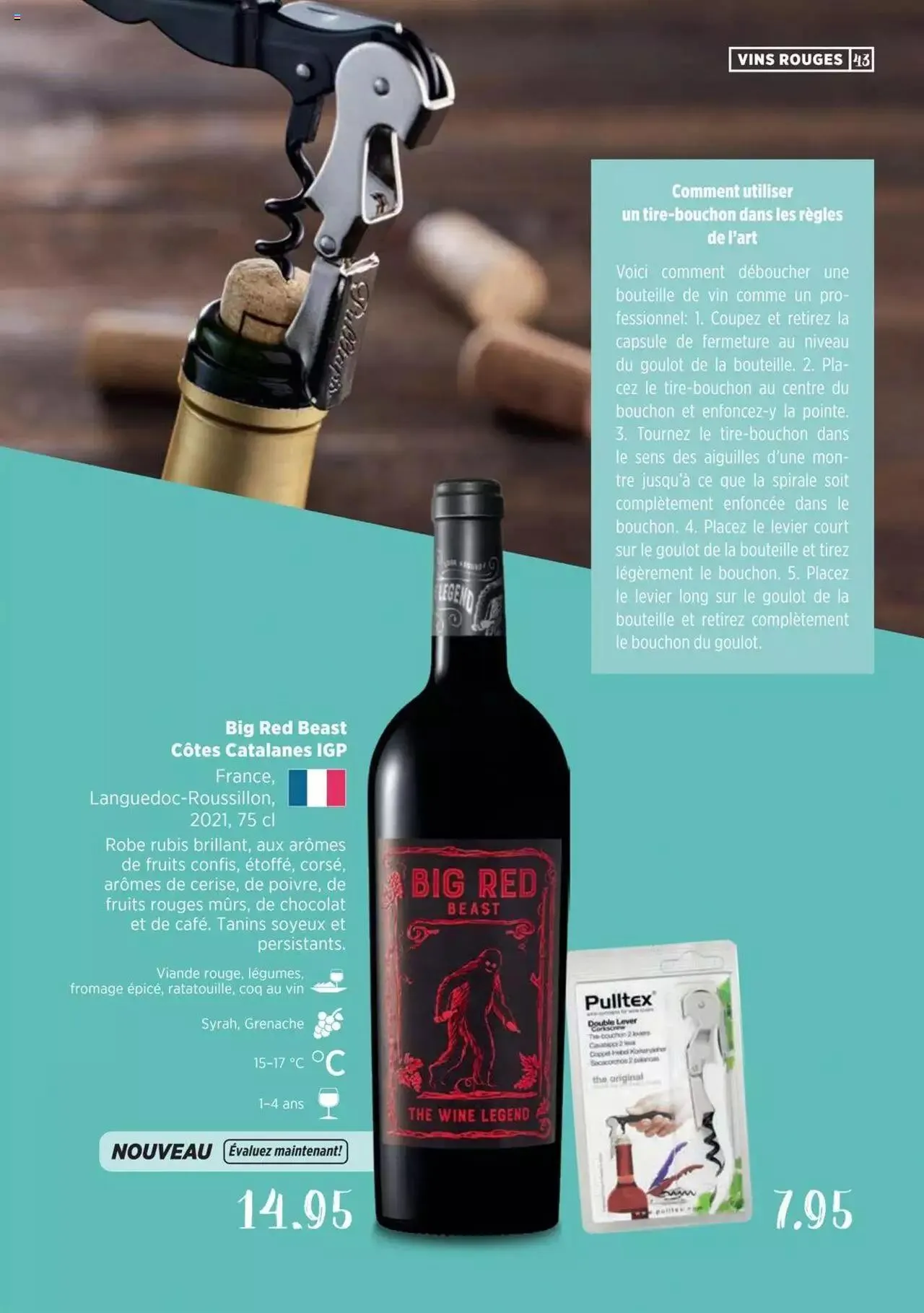 Denner Guide des vins 2023 /2024 FR von 11. September bis 31. Dezember 2024 - Prospekt seite 43