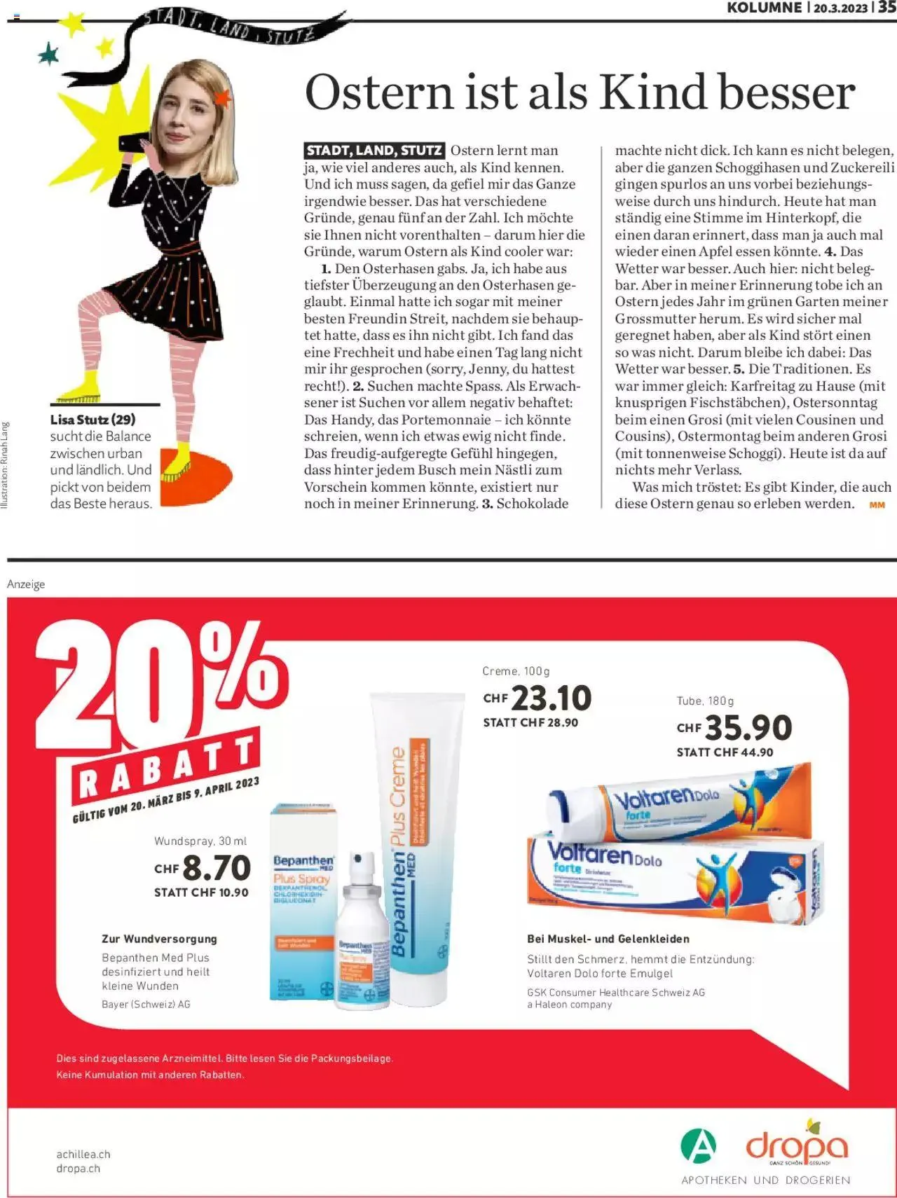 Migros - Magazin von 20. März bis 31. Dezember 2023 - Prospekt seite 35