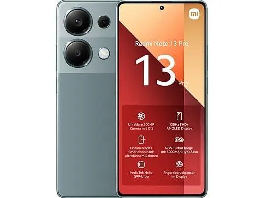 XIAOMI Redmi Note 13 Pro 4G - Smartphone (6.67 ", 256 GB, Forest Green)