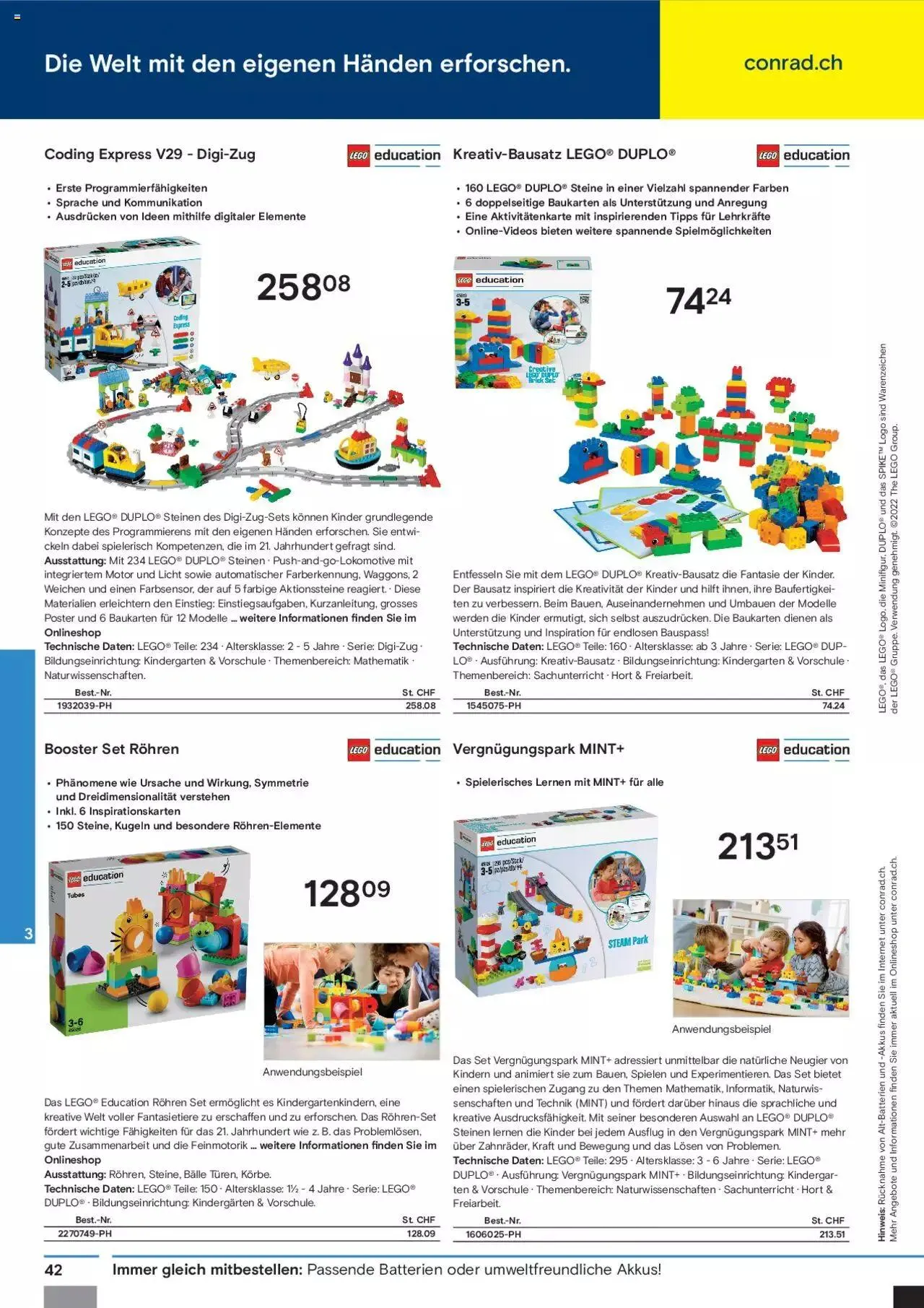Conrad Aktionen Education von 5. September bis 31. Dezember 2024 - Prospekt seite  44