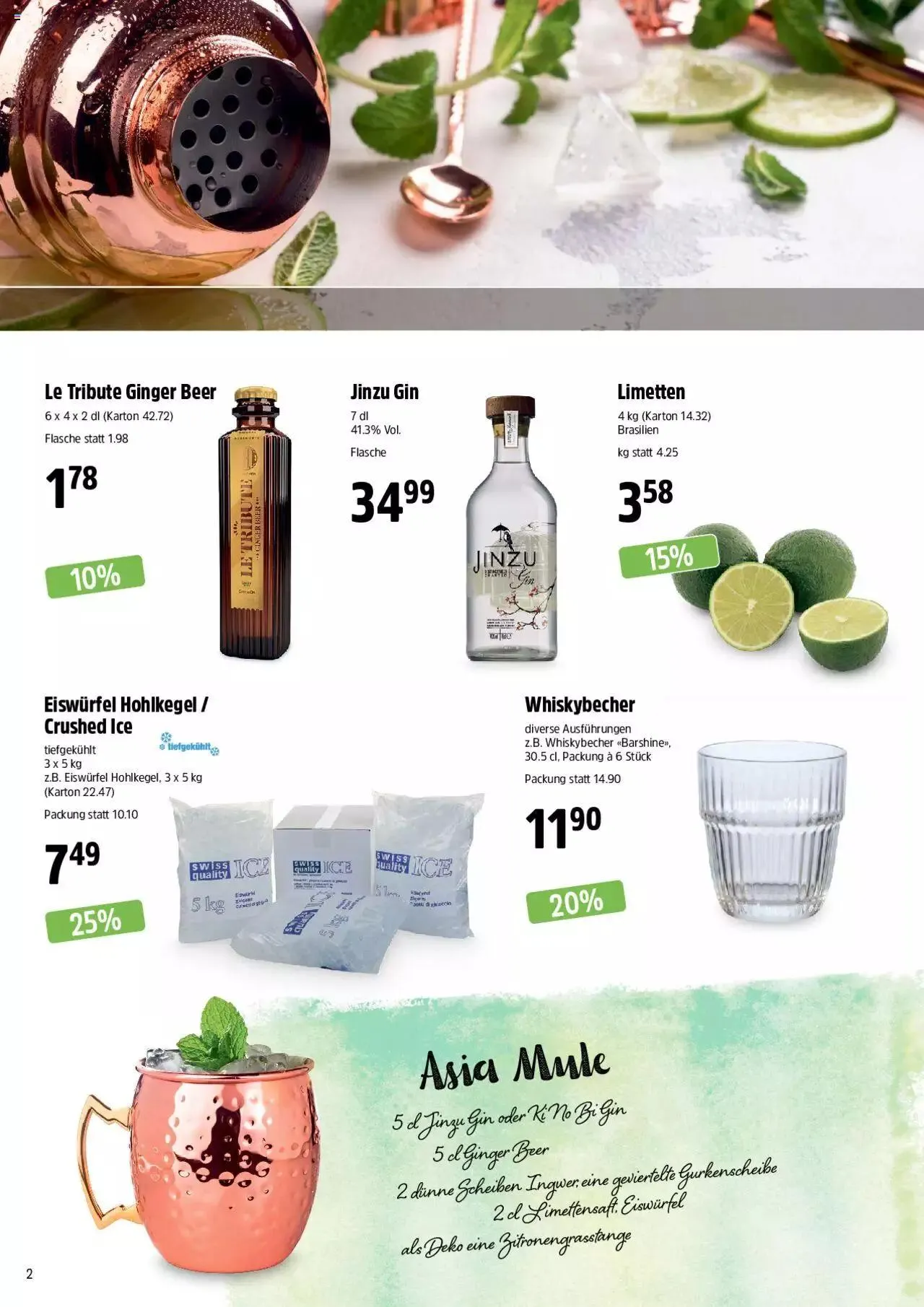 TopCC Aktionen Cocktails von 11. September bis 31. Dezember 2023 - Prospekt seite 2