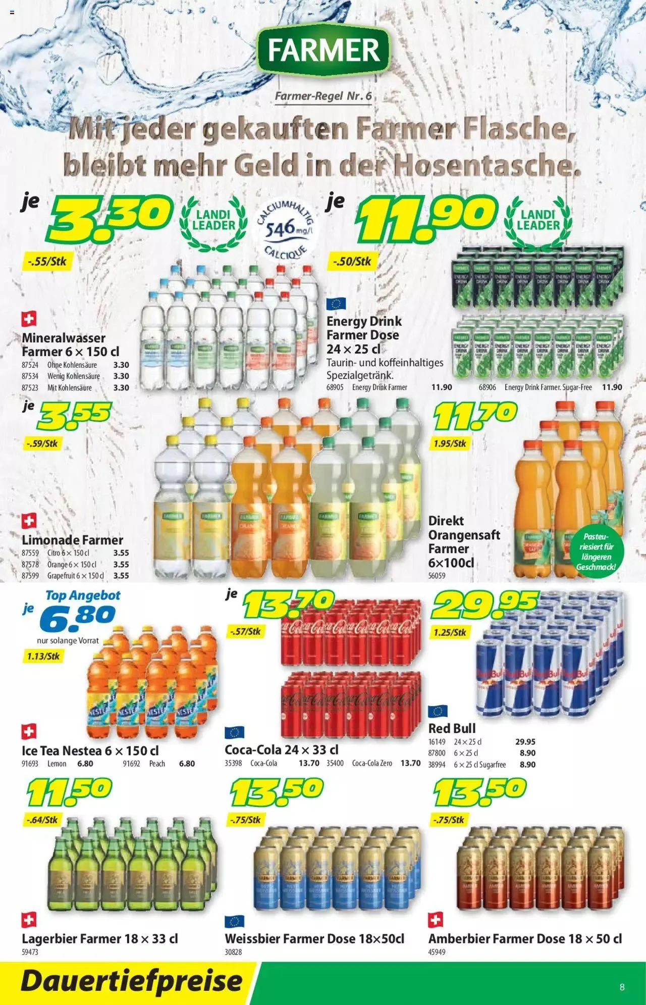 Landi Aktionen von 6. März bis 31. Dezember 2023 - Prospekt seite 8