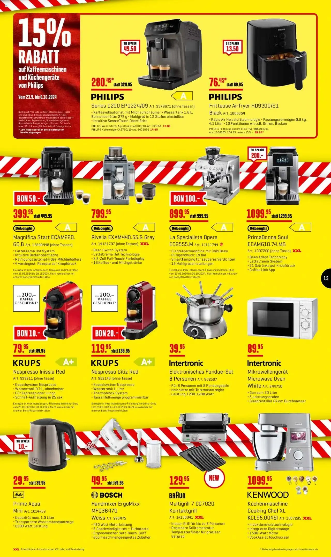 Interdiscount Aktionen FR von 23. September bis 6. Oktober 2024 - Prospekt seite  15