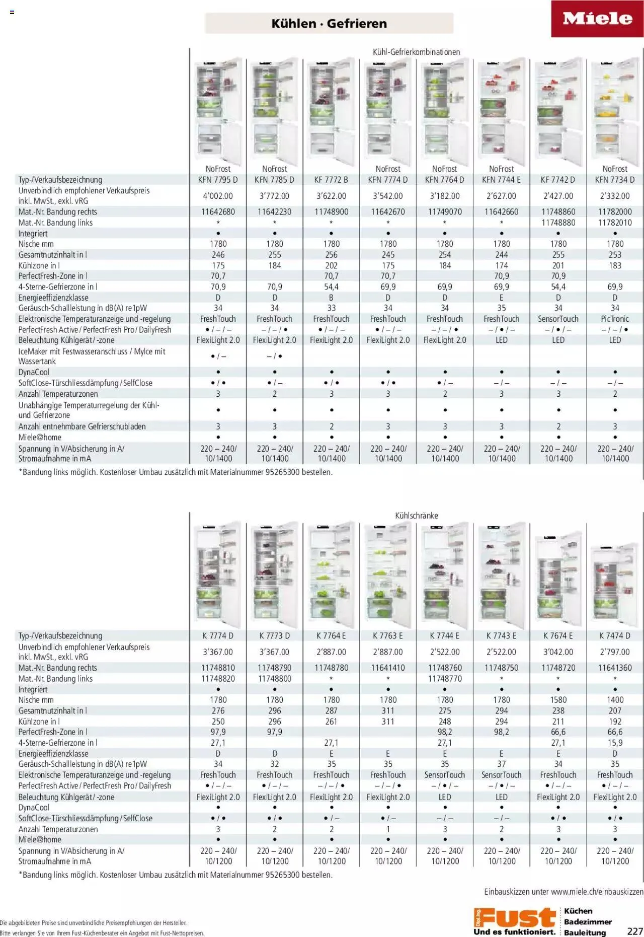 Fust - Küchenmagazin - Riesenauswahl von 22. Februar bis 31. Dezember 2023 - Prospekt seite 227