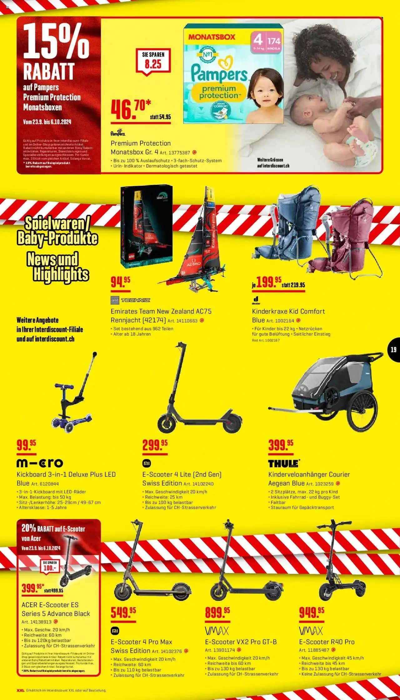 Interdiscount Aktionen von 23. September bis 6. Oktober 2024 - Prospekt seite  19