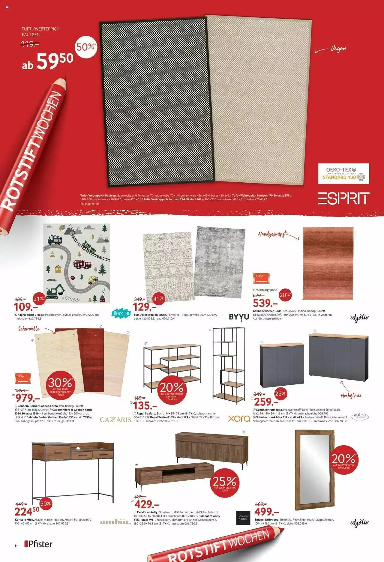 Pfister Rotstift Winter 2023 - Ausgabe 2 von 12. Dezember bis 29. Januar 2024 - Prospekt seite  6