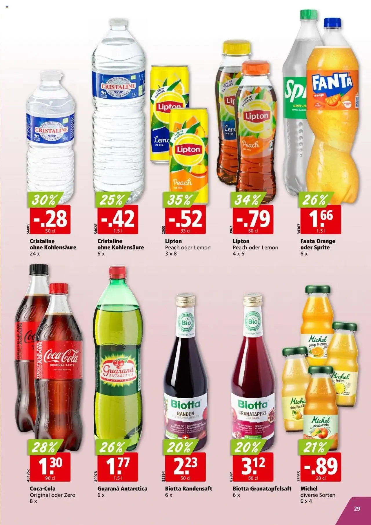 Aligro Aktionen für Businesskunden - Chavannes, Matran, Genf, Sitten von 21. Oktober bis 26. Oktober 2024 - Prospekt seite 29