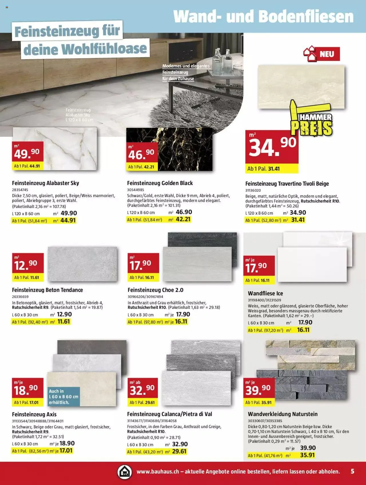 Bauhaus Aktionen von 2. Oktober bis 29. Oktober 2023 - Prospekt seite 5