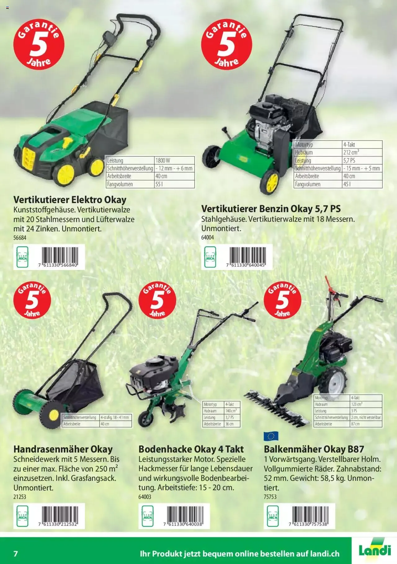 Landi - Motorgeräte 2023 von 7. März bis 31. Dezember 2023 - Prospekt seite 7