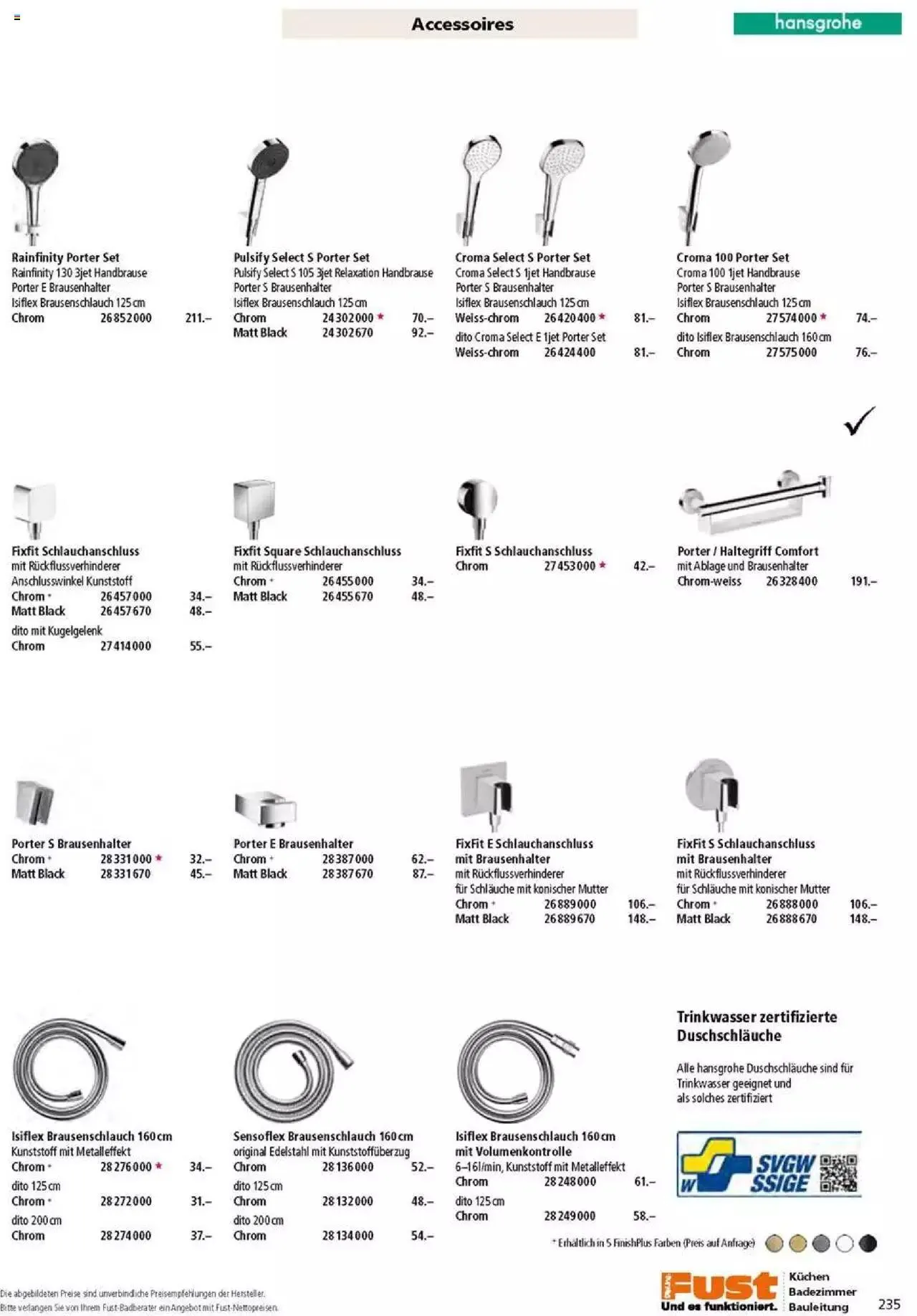 Fust Badezimmermagazin von 17. April bis 31. Dezember 2023 - Prospekt seite  235