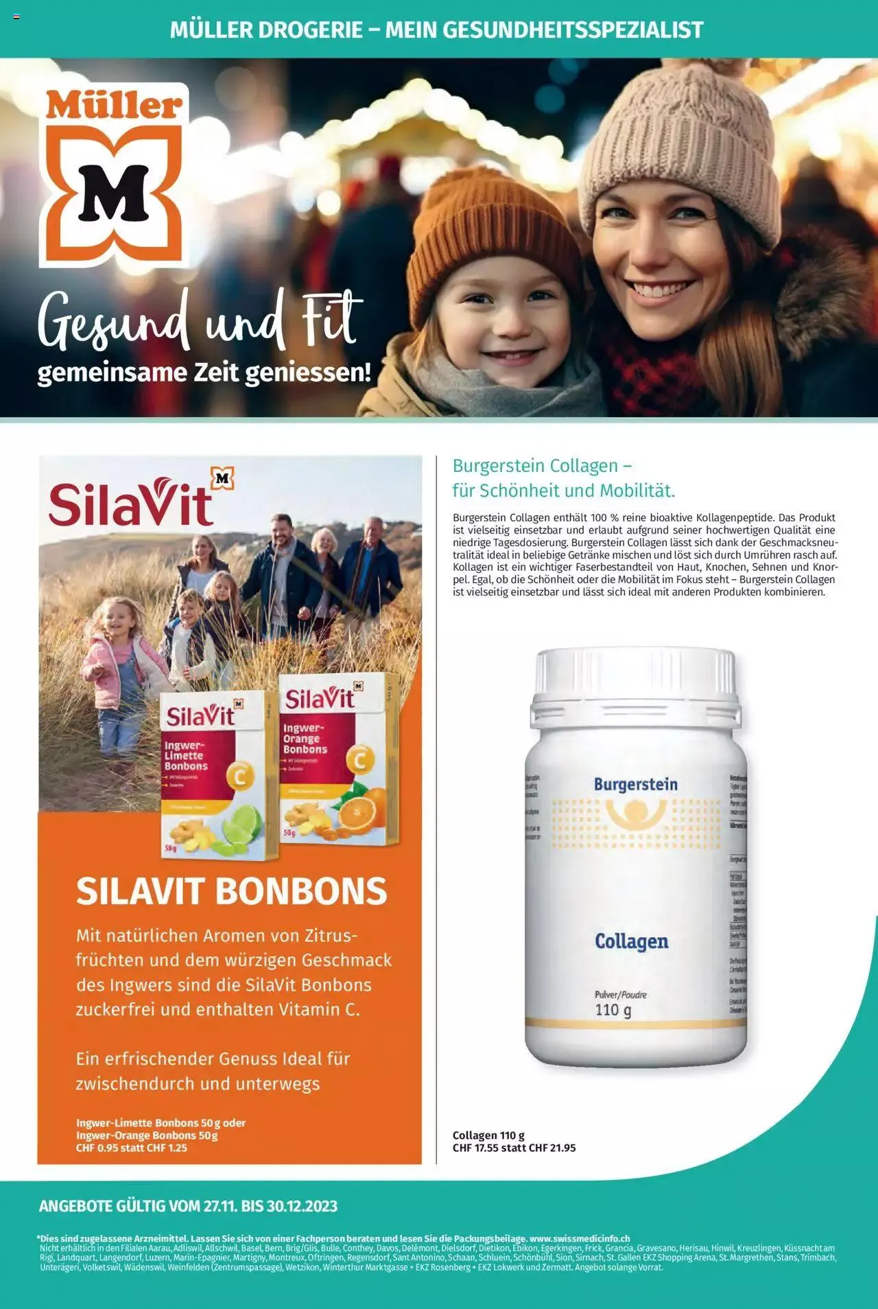 Müller - Ihr Gesundheitsspezialist von 27. November bis 30. Dezember 2023 - Prospekt seite 1