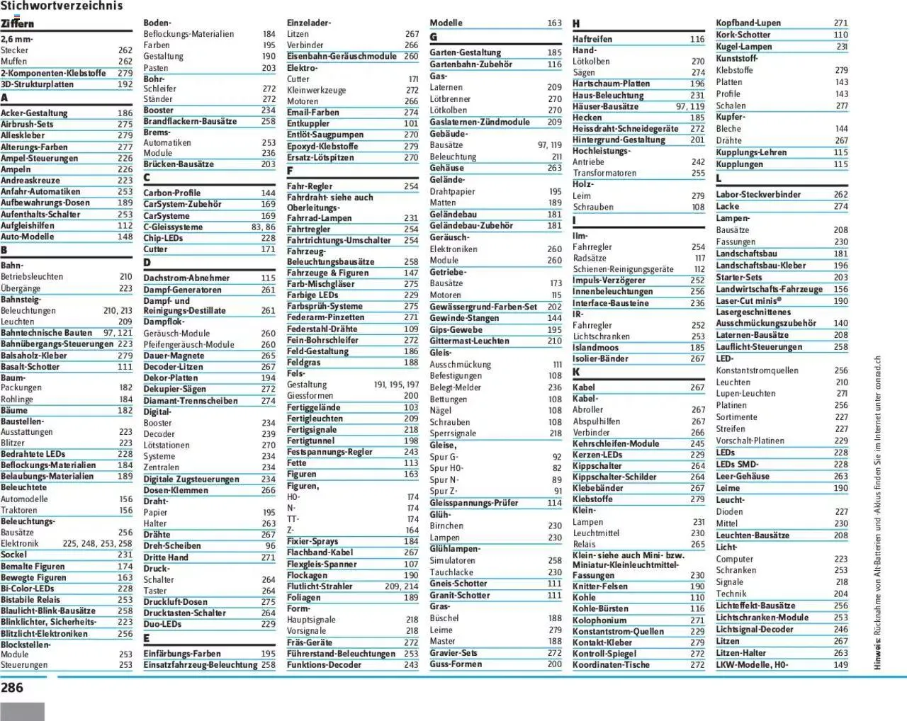Conrad - Modellbahn 2021/22 von 1. Januar bis 31. Dezember 2023 - Prospekt seite 288