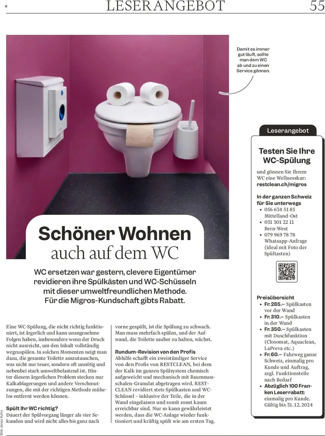 Migros - Magazin von 23. September bis 29. September 2024 - Prospekt seite  55