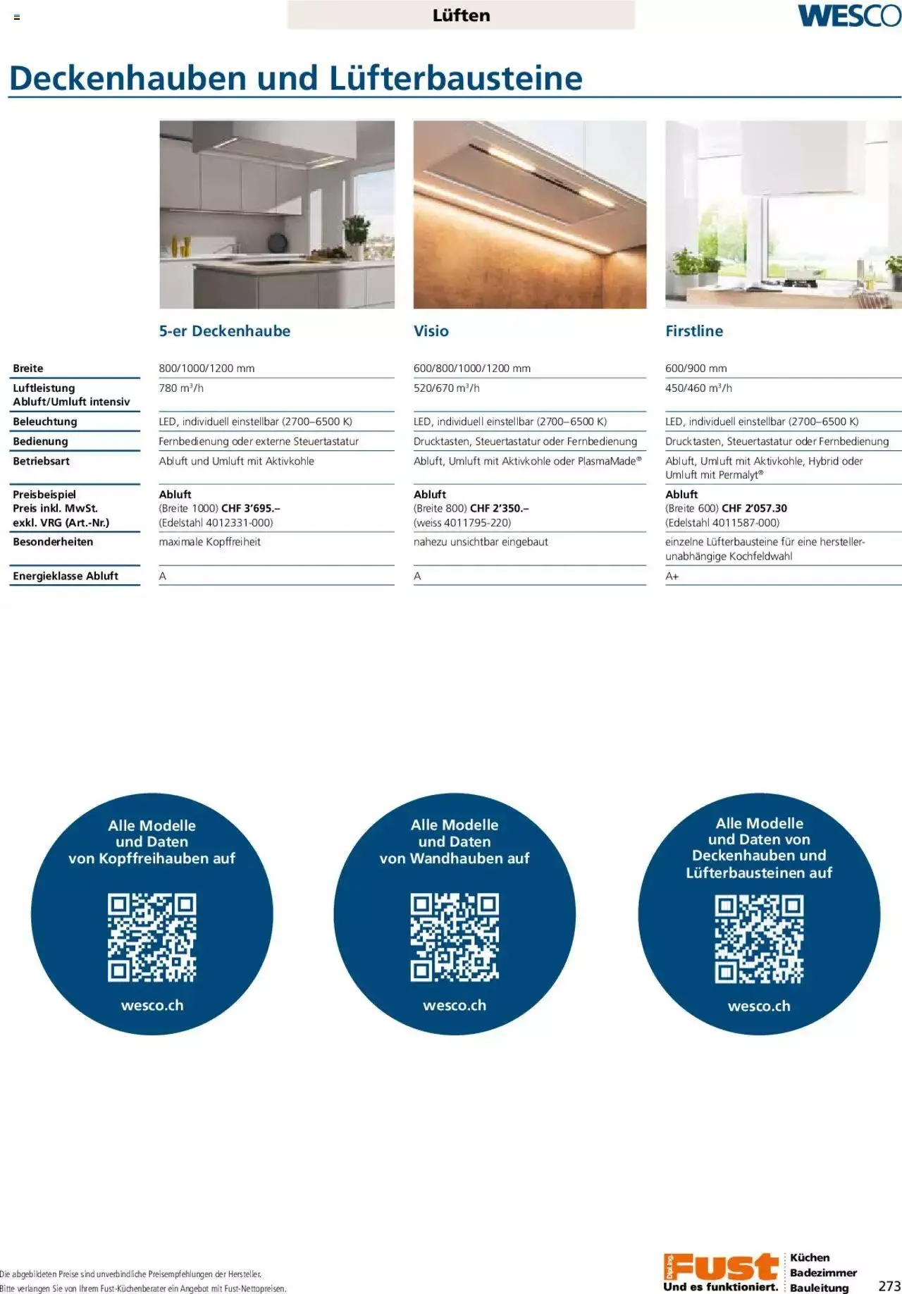 Fust - Küchenmagazin - Riesenauswahl von 22. Februar bis 31. Dezember 2023 - Prospekt seite 273