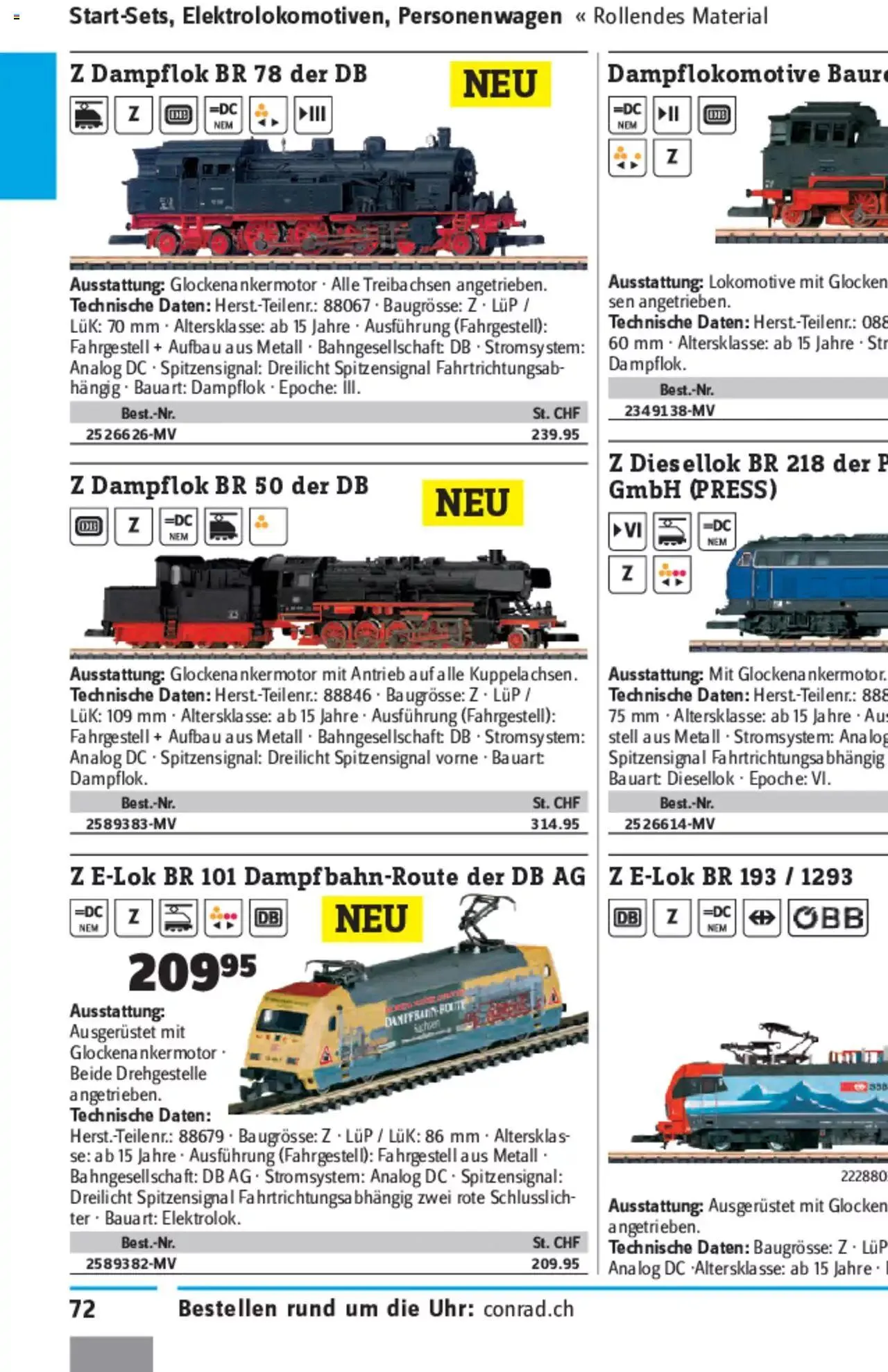 Conrad - Modellbahn Katalog 2022/23 von 5. September bis 31. Dezember 2023 - Prospekt seite  147