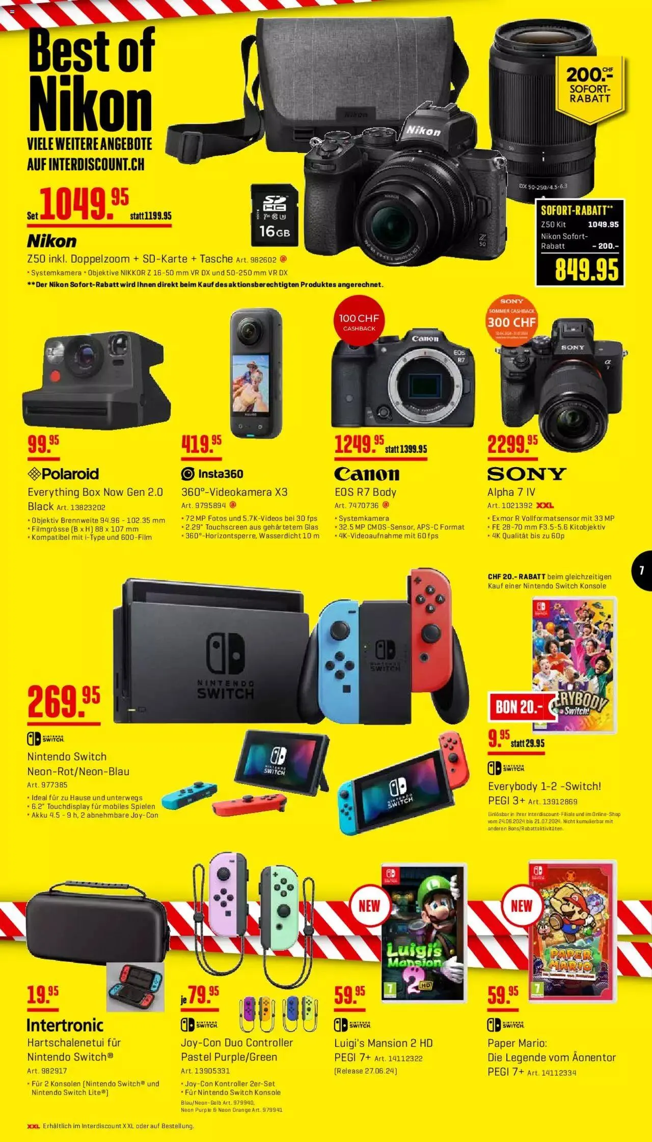 Interdiscount Aktionen von 24. Juni bis 7. Juli 2024 - Prospekt seite  7