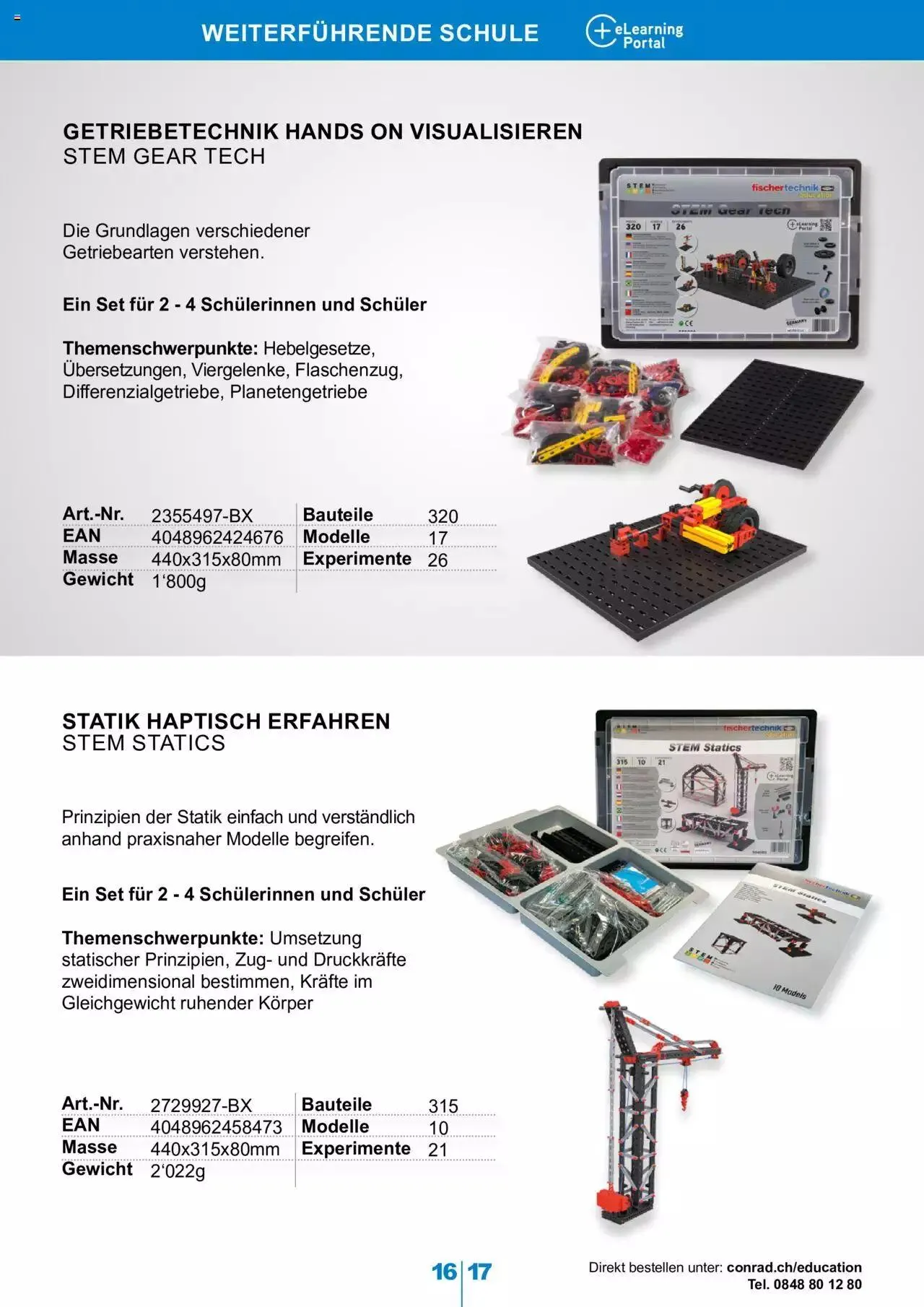 Conrad Fischertechnik education von 14. März bis 31. Dezember 2023 - Prospekt seite  17