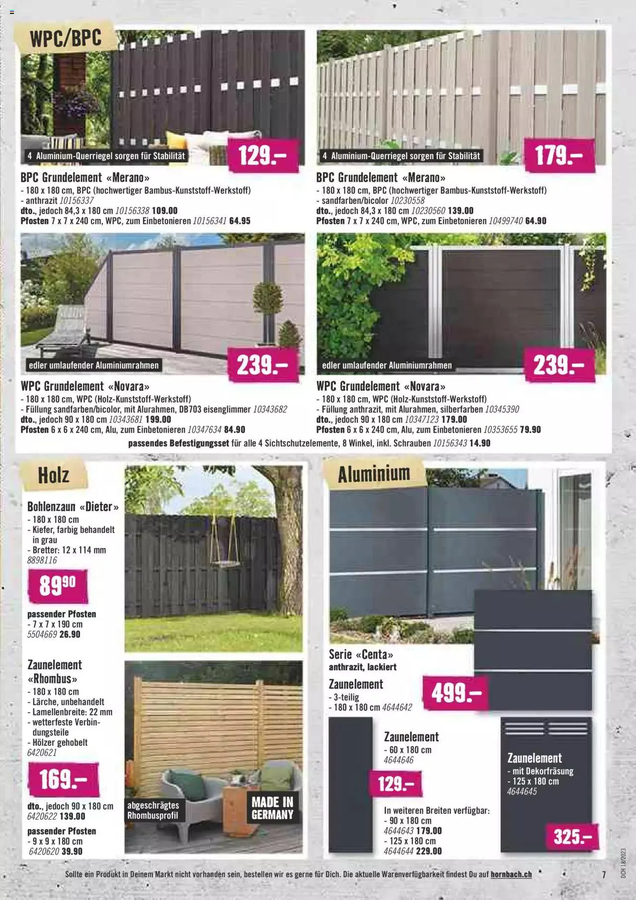 Hornbach Aktionen von 1. Mai bis 31. Dezember 2023 - Prospekt seite 7