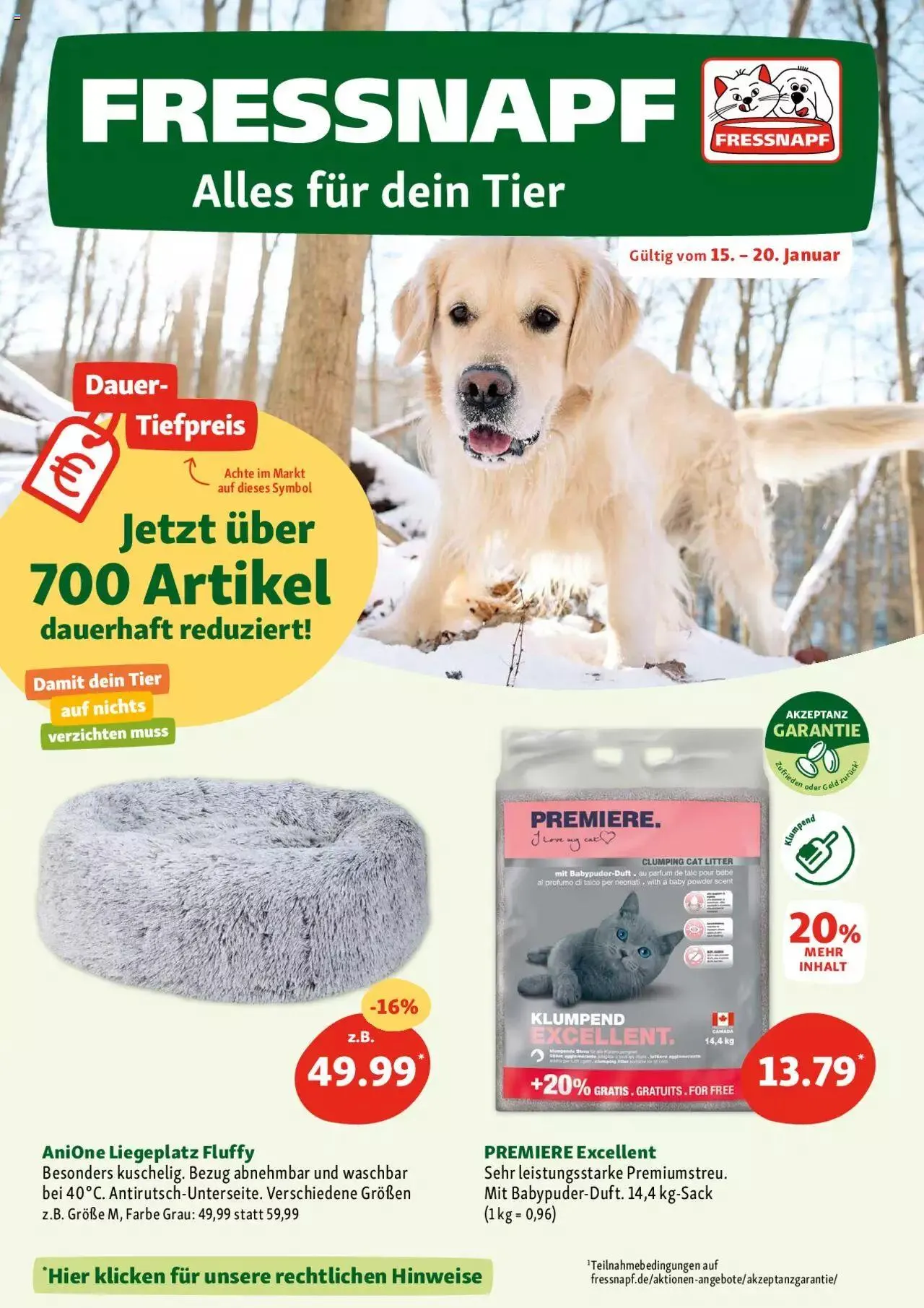 Fressnapf Aktionen von 15. Januar bis 20. Januar 2024 - Prospekt seite  