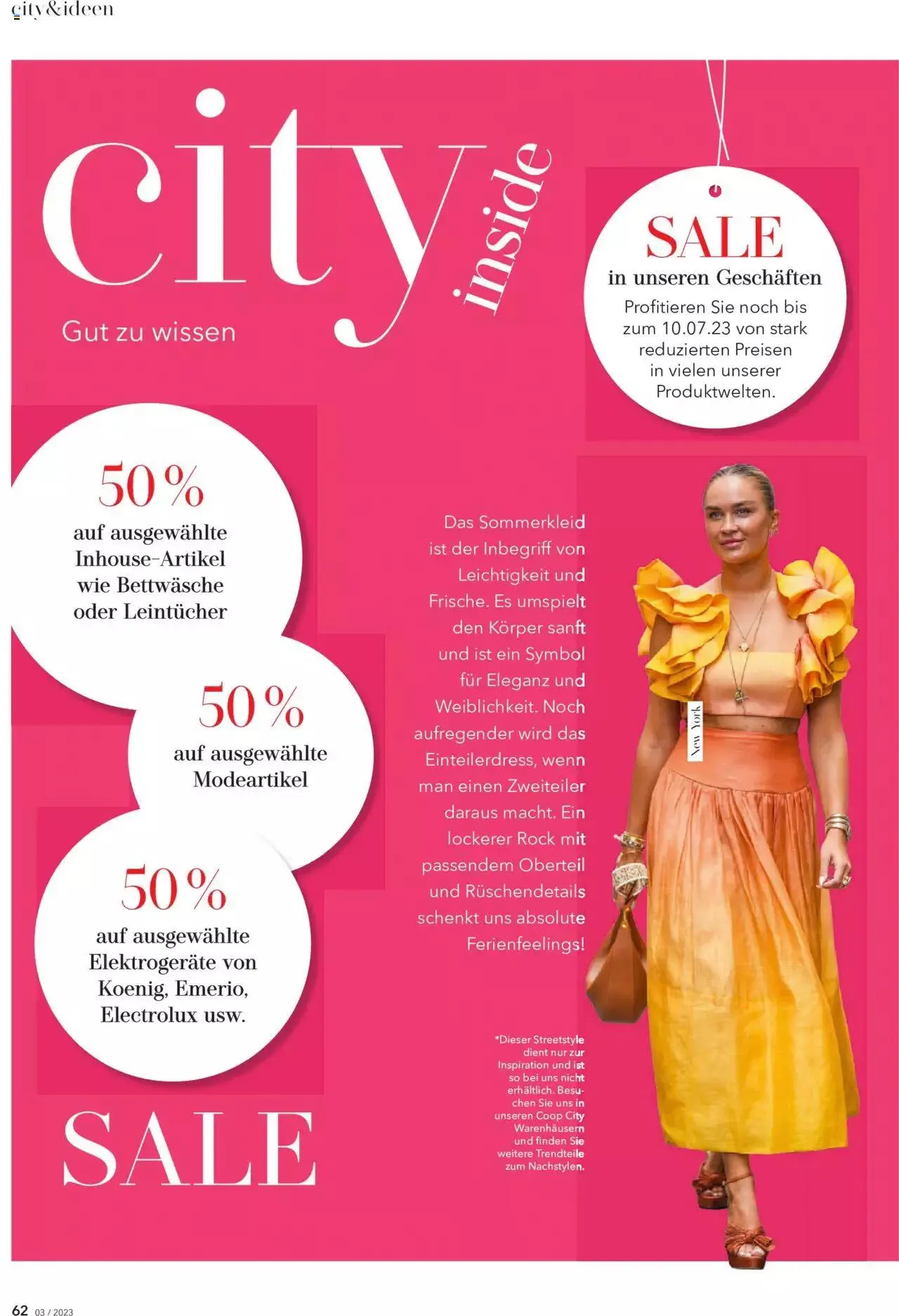 Coop City Aktionen von 13. Juni bis 31. Dezember 2023 - Prospekt seite  62