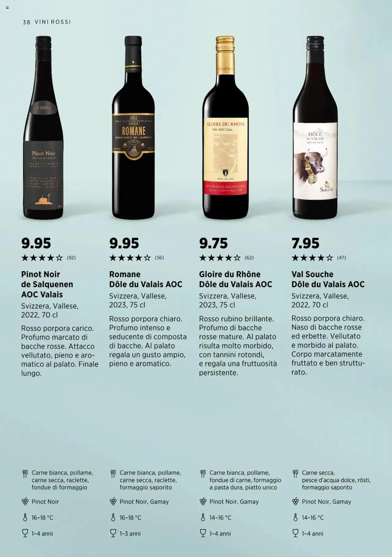 Denner Aktionen Guida dei vini 2024/2025 von 11. September bis 31. Dezember 2024 - Prospekt seite 38