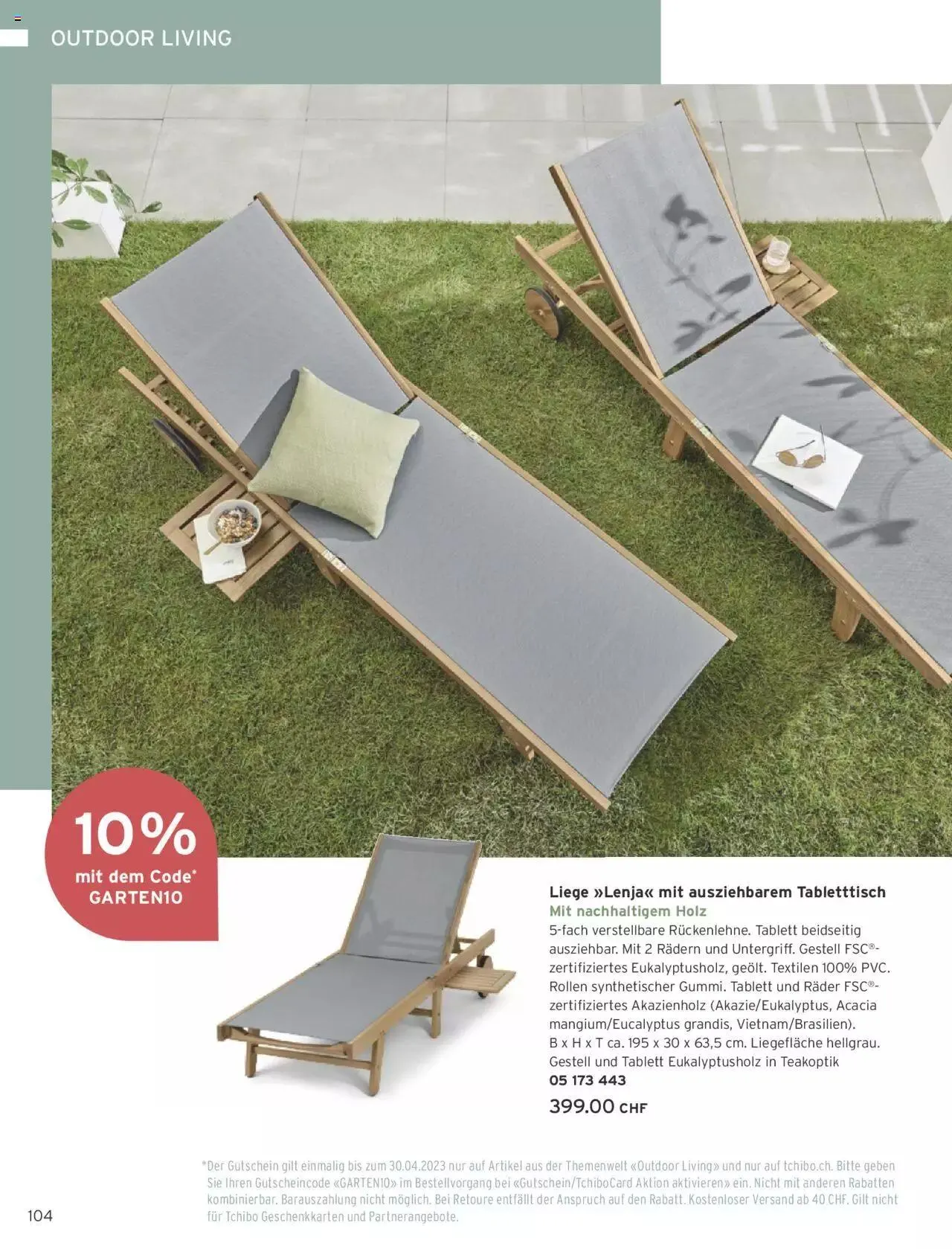 Tchibo Aktionen von 10. Mai bis 31. Dezember 2023 - Prospekt seite  104