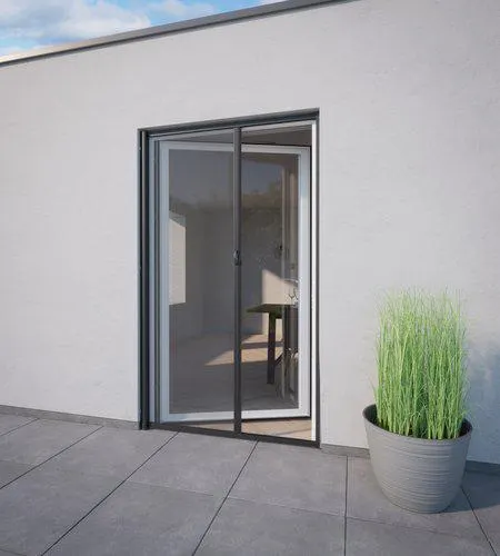 Insektenschutzrollo NYORD 125x220 Tür grau