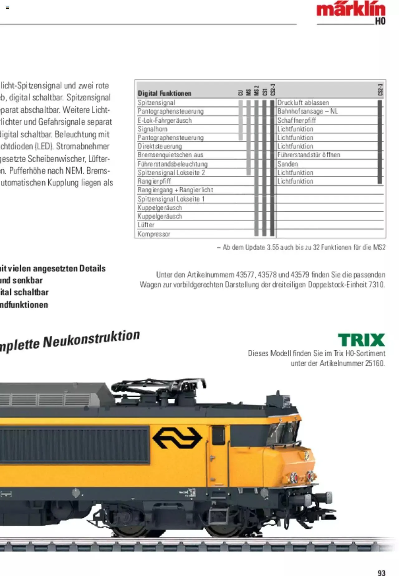 Conrad - Märklin Neuheiten 2022 von 28. März bis 31. Dezember 2023 - Prospekt seite  190