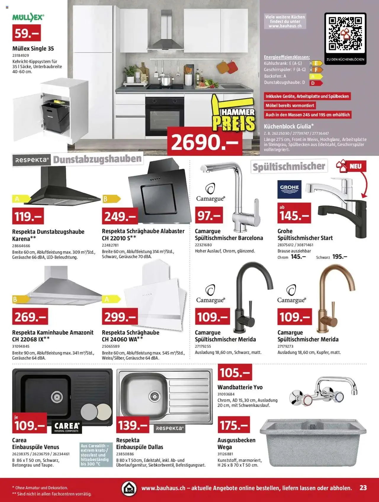 Bauhaus Aktionen von 26. August bis 29. September 2024 - Prospekt seite  23