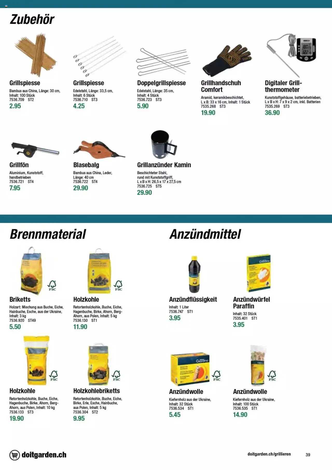 DO IT+GARDEN MIGROS - Grill von 13. Februar bis 31. Dezember 2023 - Prospekt seite  39
