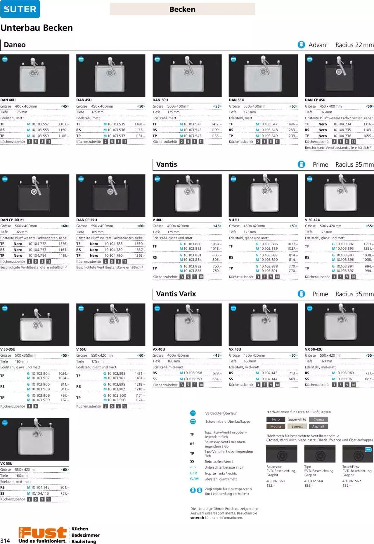 Fust - Küchenmagazin - Riesenauswahl von 22. Februar bis 31. Dezember 2023 - Prospekt seite  314