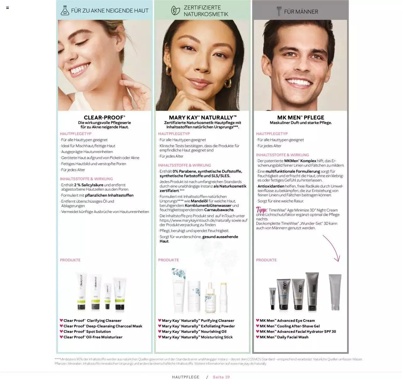 Mary Kay - Hautpflege von 1. April bis 31. Dezember 2023 - Prospekt seite  39