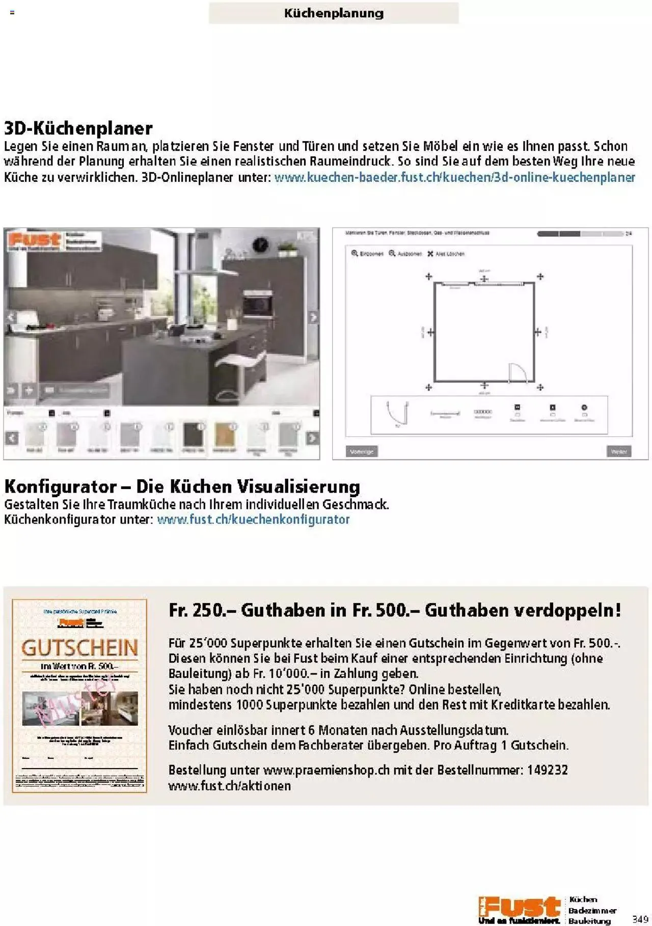 Fust Küchen- und Badezimmerprospekt von 4. März bis 31. Dezember 2024 - Prospekt seite  349
