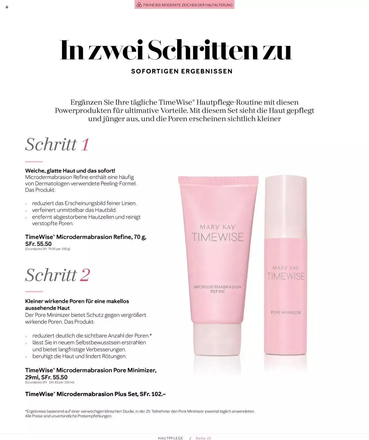 Mary Kay - Hautpflege von 1. April bis 31. Dezember 2023 - Prospekt seite  22