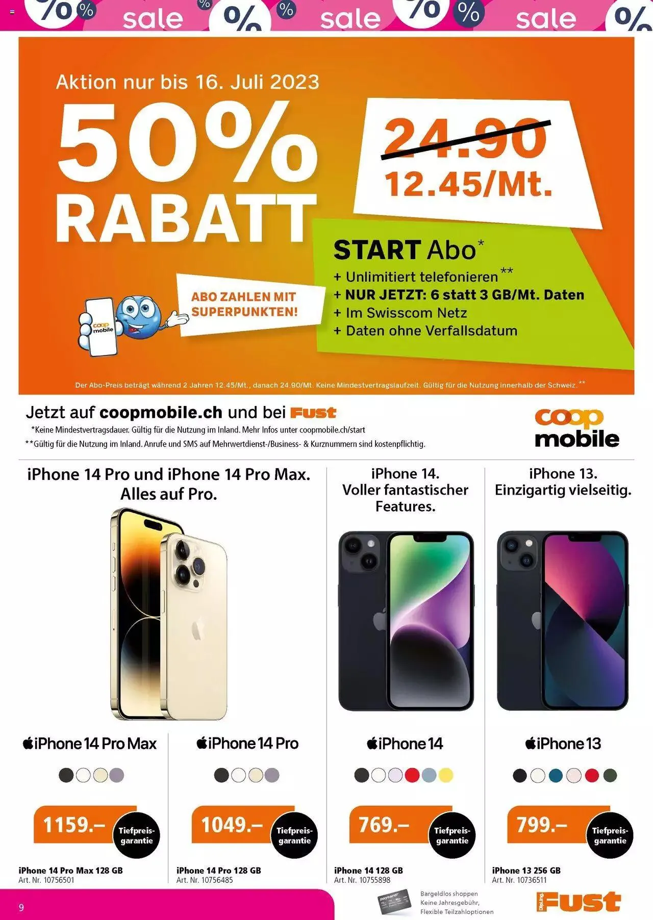 Fust Multimedia Post von 4. Juli bis 23. Juli 2023 - Prospekt seite  9