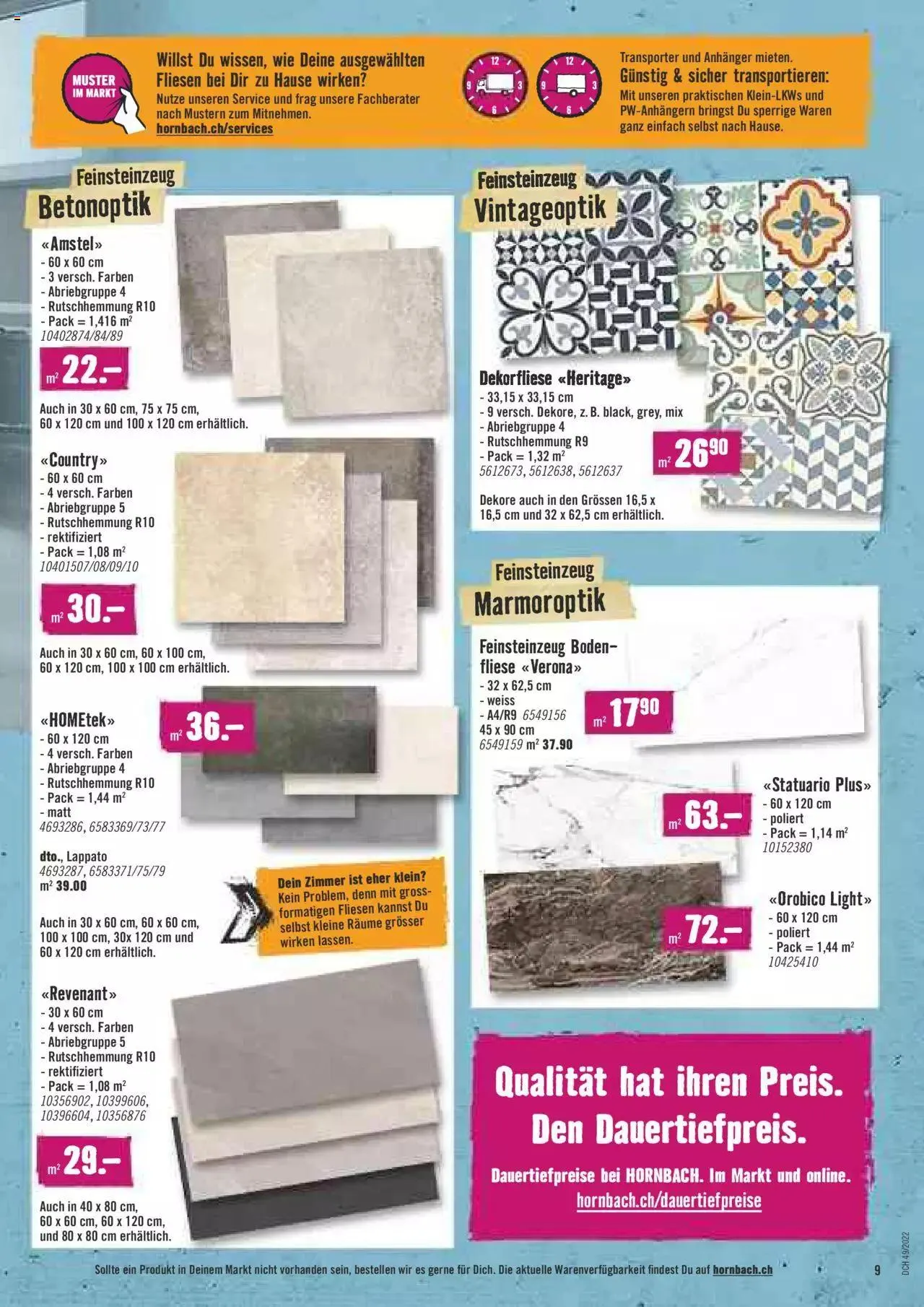 Hornbach - Aktueller Prospekt von 5. Dezember bis 31. Dezember 2023 - Prospekt seite  9