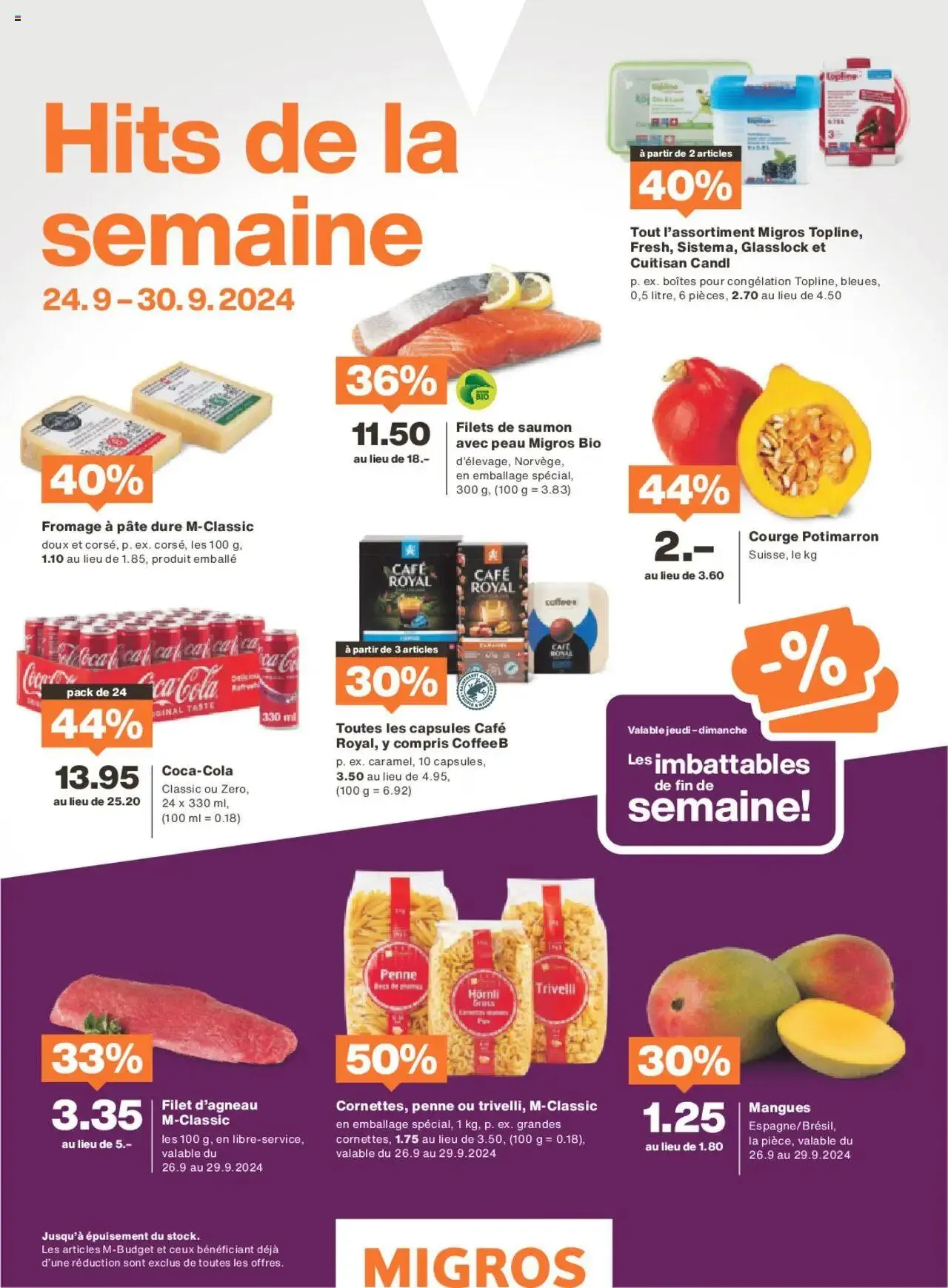 Migros - Magazin FR von 23. September bis 29. September 2024 - Prospekt seite  56