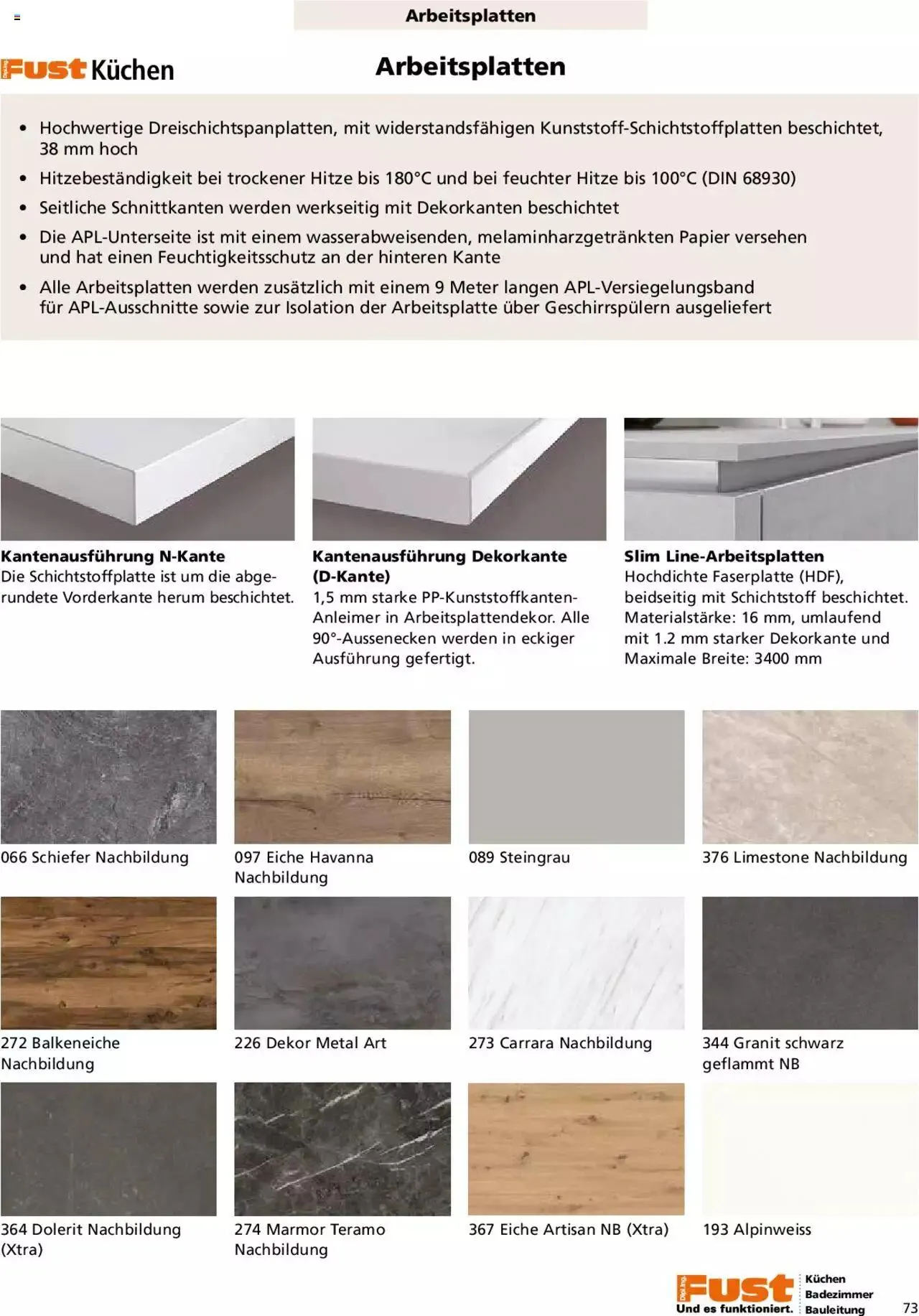 Fust - Küchenmagazin - Riesenauswahl von 22. Februar bis 31. Dezember 2023 - Prospekt seite  73