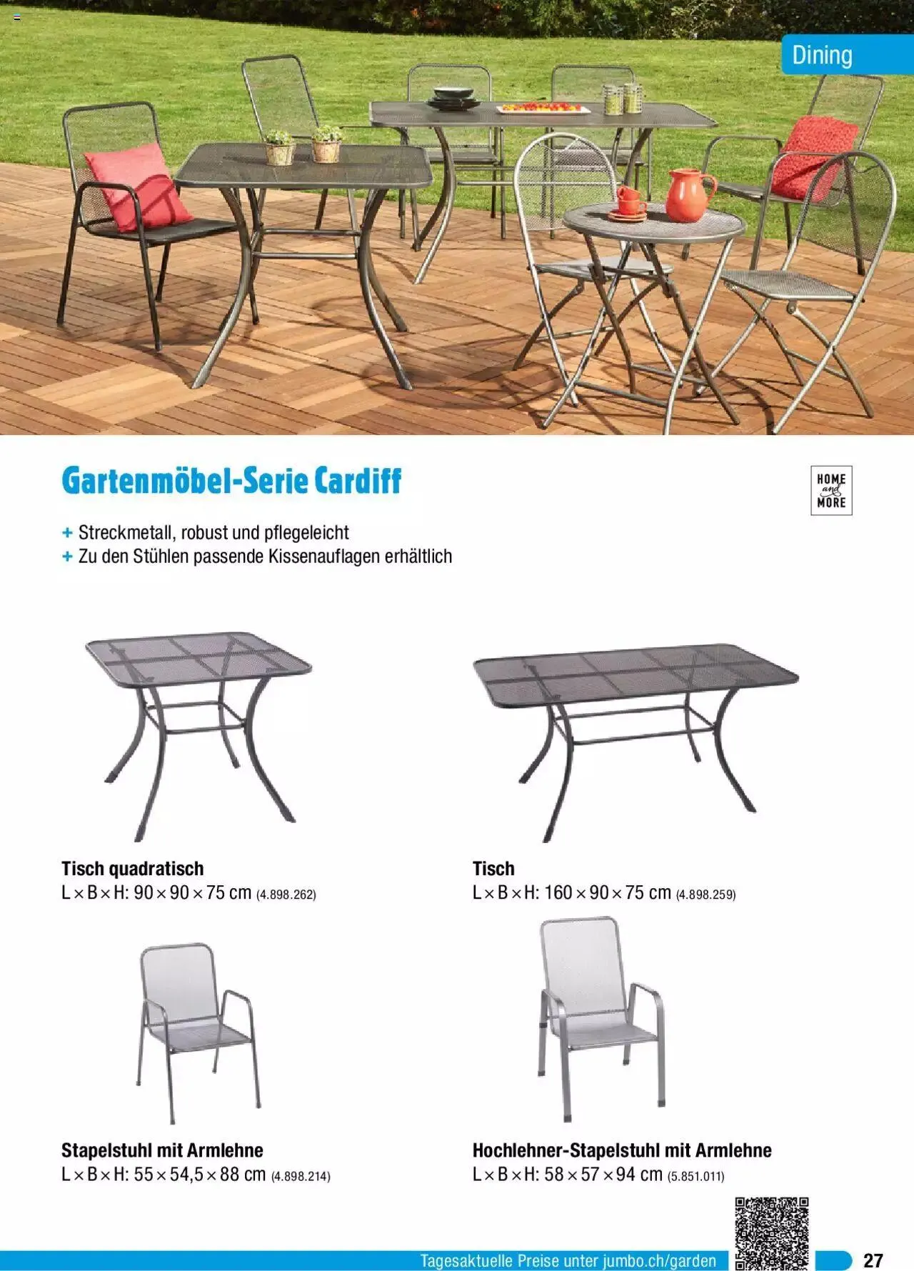 Jumbo Gartenmobelbroschure 2024 von 29. Januar bis 31. Dezember 2024 - Prospekt seite  27